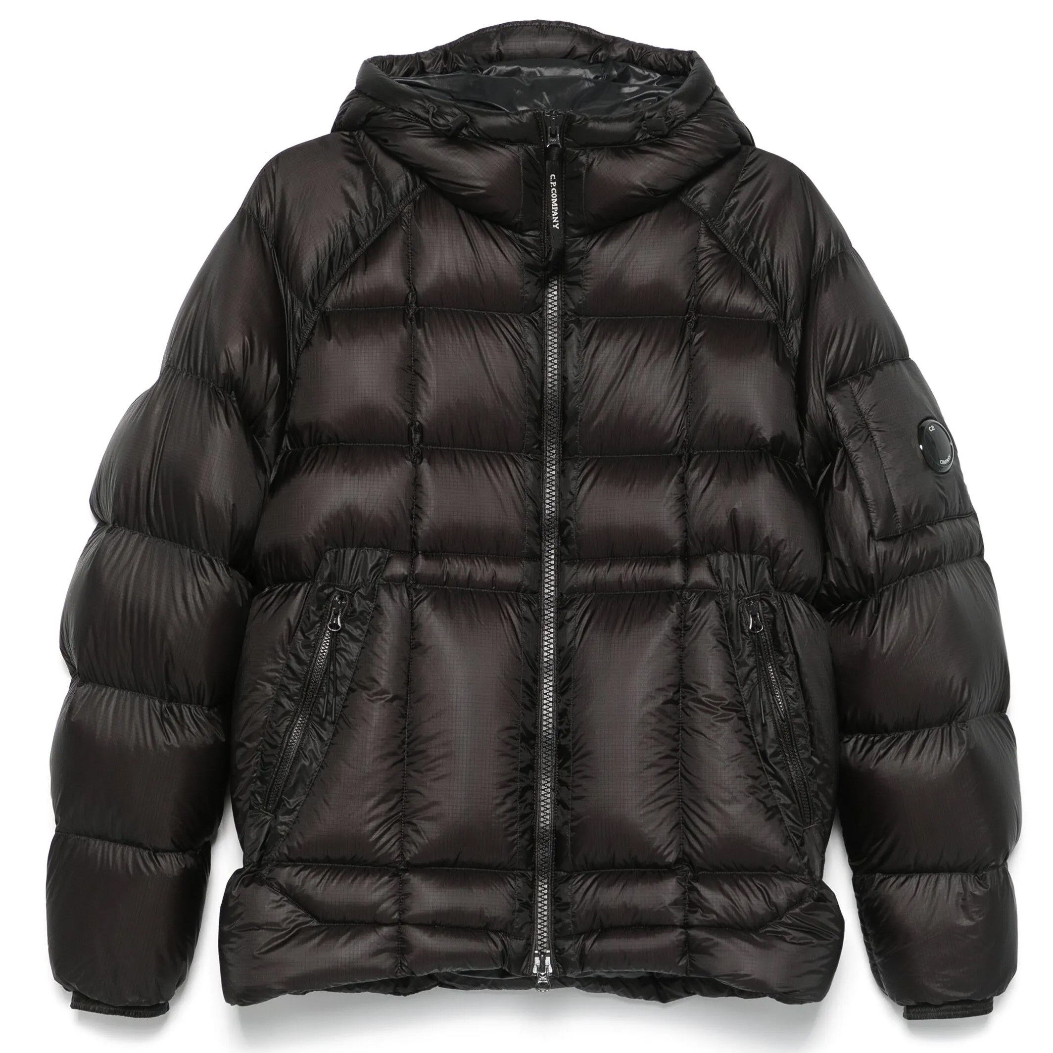 C.P. COMPANY Pūkinė striukė vyrams, Juoda, Shell hooded down jacket 1