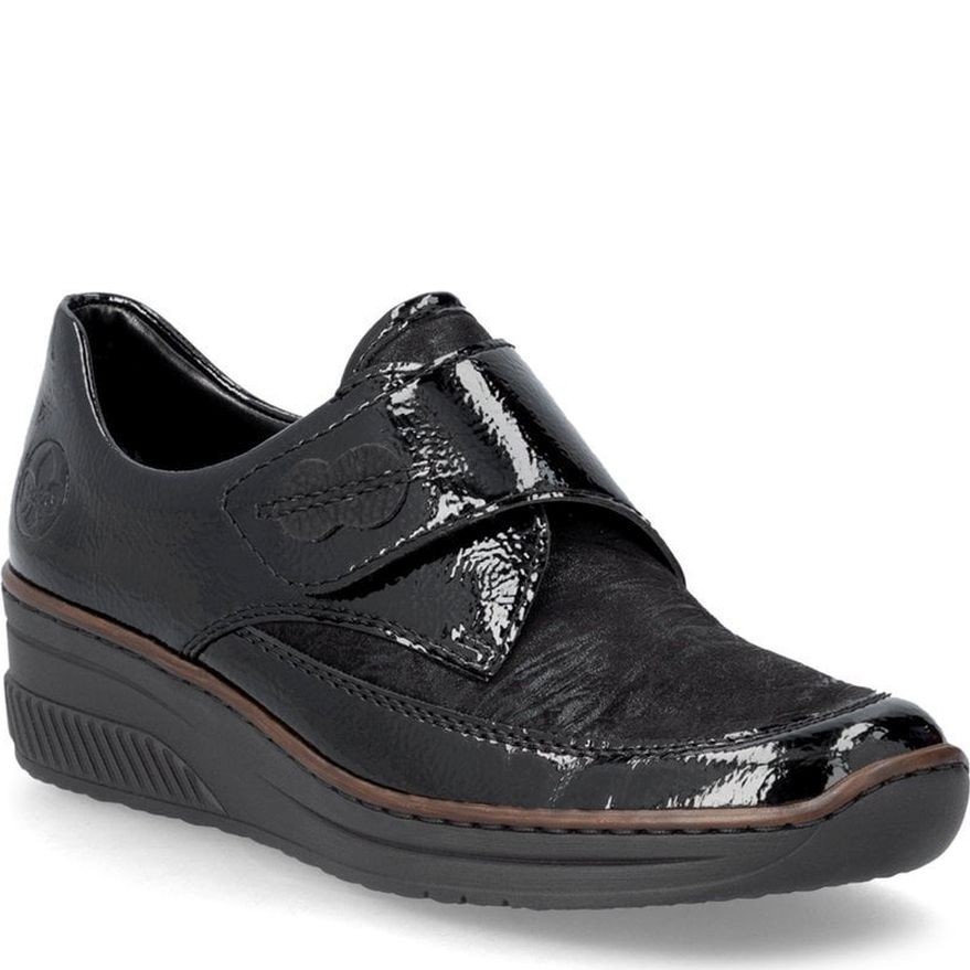 RIEKER Laisvalaikio bateliai moterims, Juoda, Ladies shoes 1