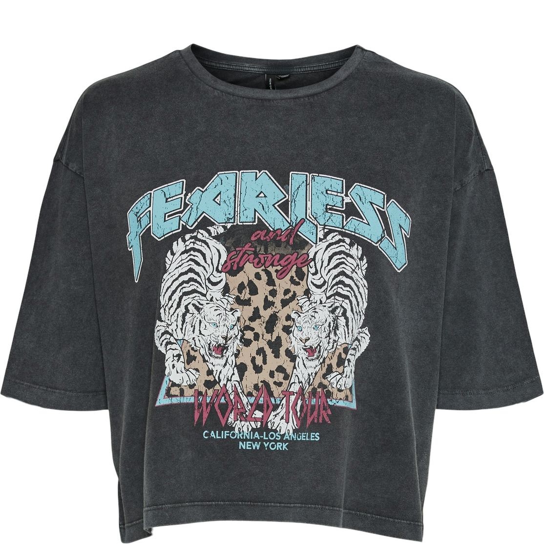 VERO MODA Marškinėliai moterims, Juoda, VMFOREVER S/S OVERSIZ