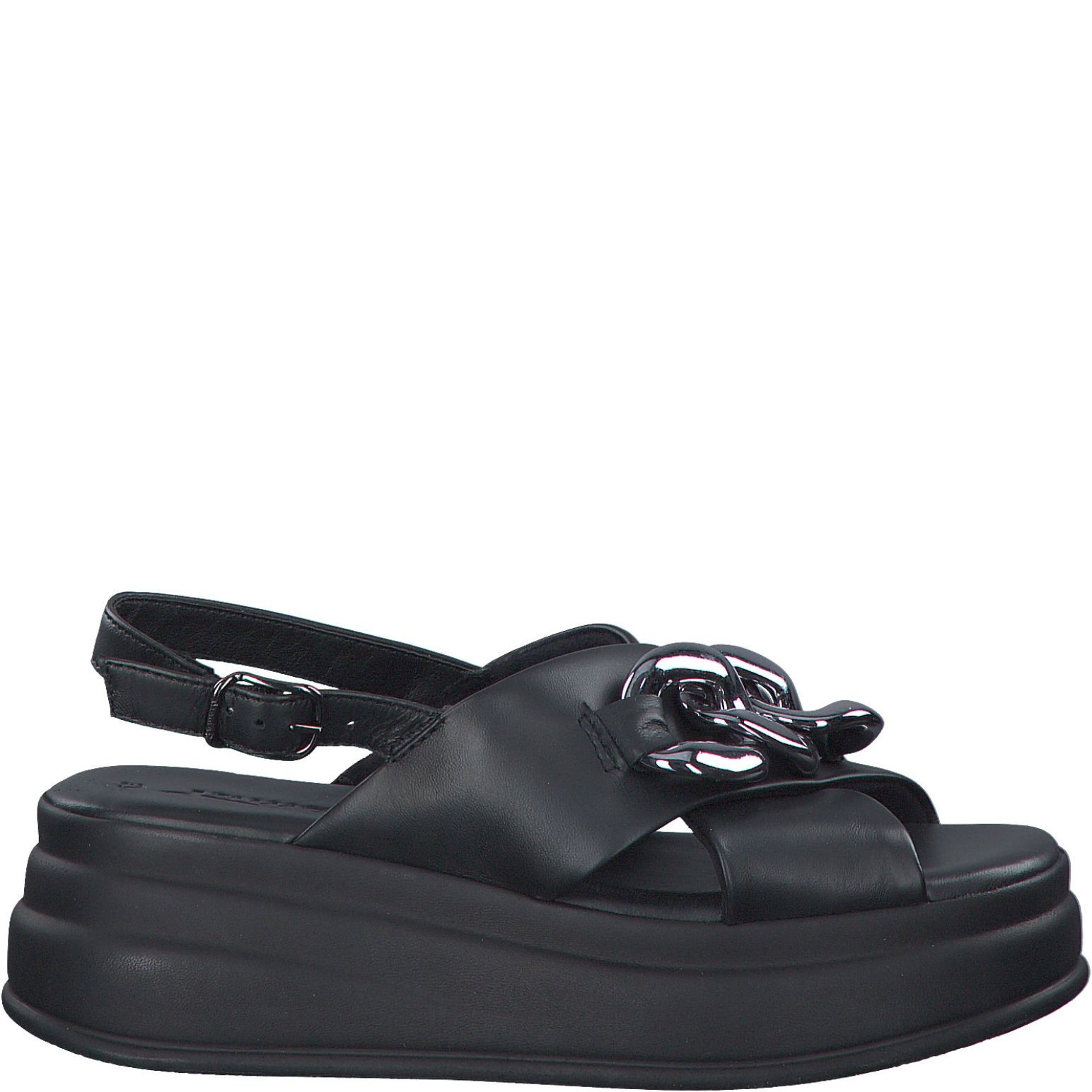 TAMARIS Basutės moterims, Juoda, SANDALS 2