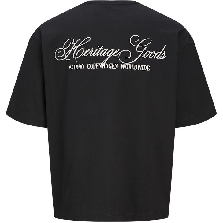 JACK & JONES Marškinėliai vyrams, Juoda, Corfu tee 2