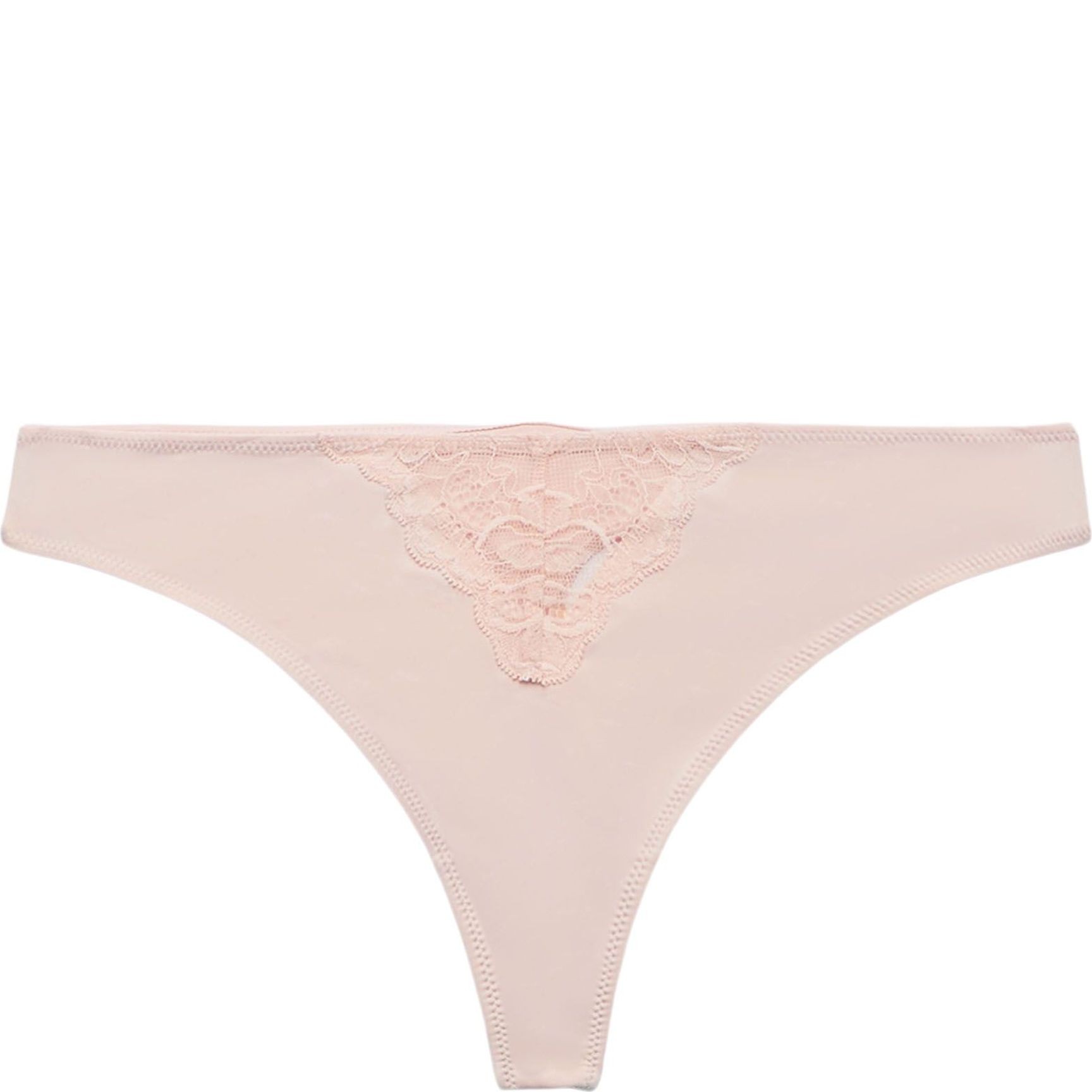 ESPRIT Apatinė kostiumėlio dalis moterims, Rožinė, Hipster Lace Brazillian Thong 1