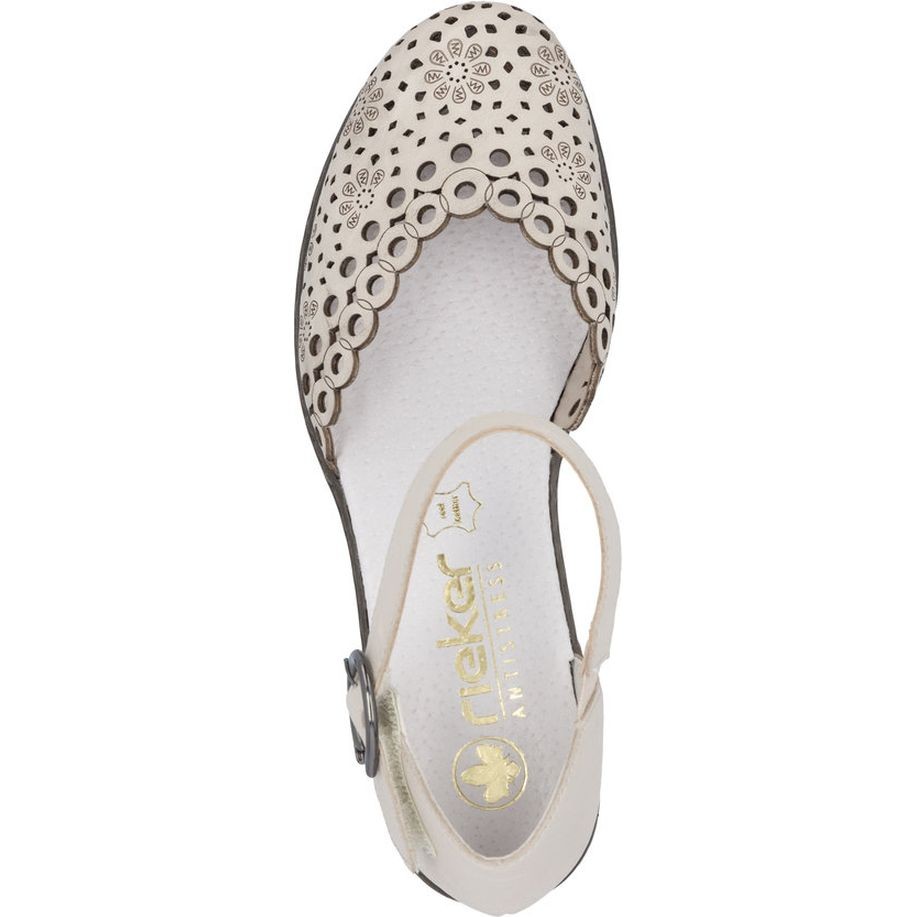 RIEKER Basutės moterims, Smėlio, Sandals 5