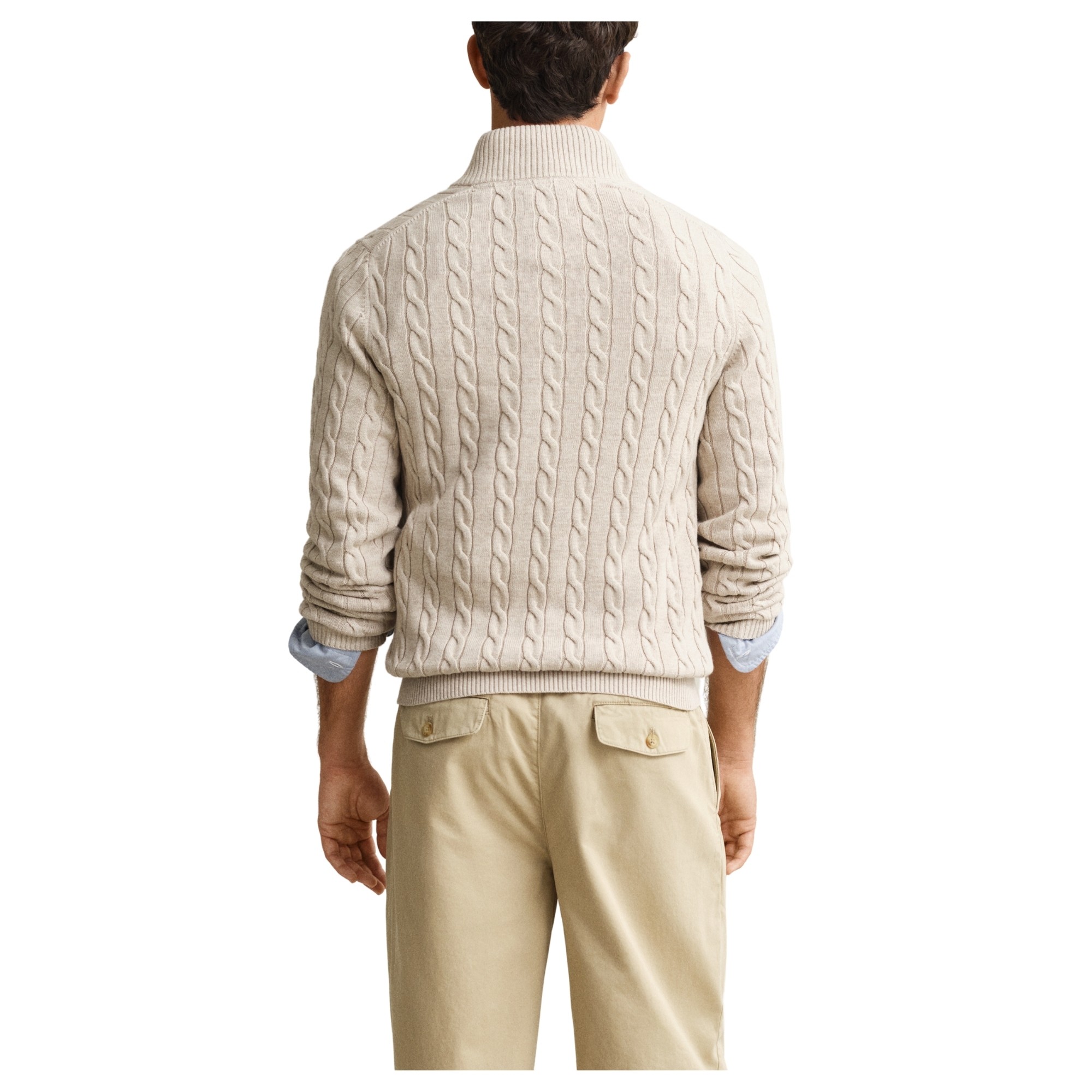 GANT Megztinis vyrams, Smėlio, 8050603-198 Sweater 4