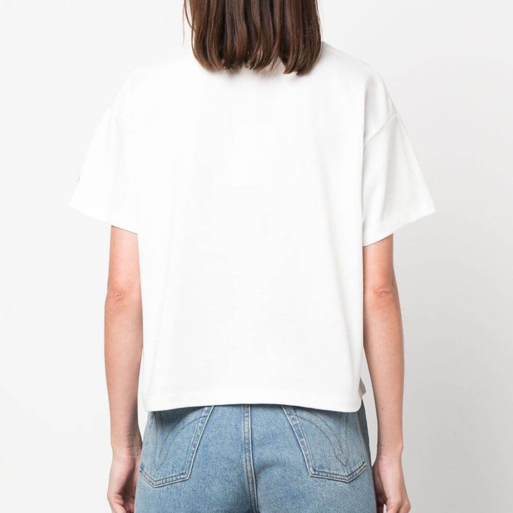 TOMMY HILFIGER Marškinėliai trump. rankovėmis moterims, Balta, Mrdn rlx bright hilfiger c-nk 3