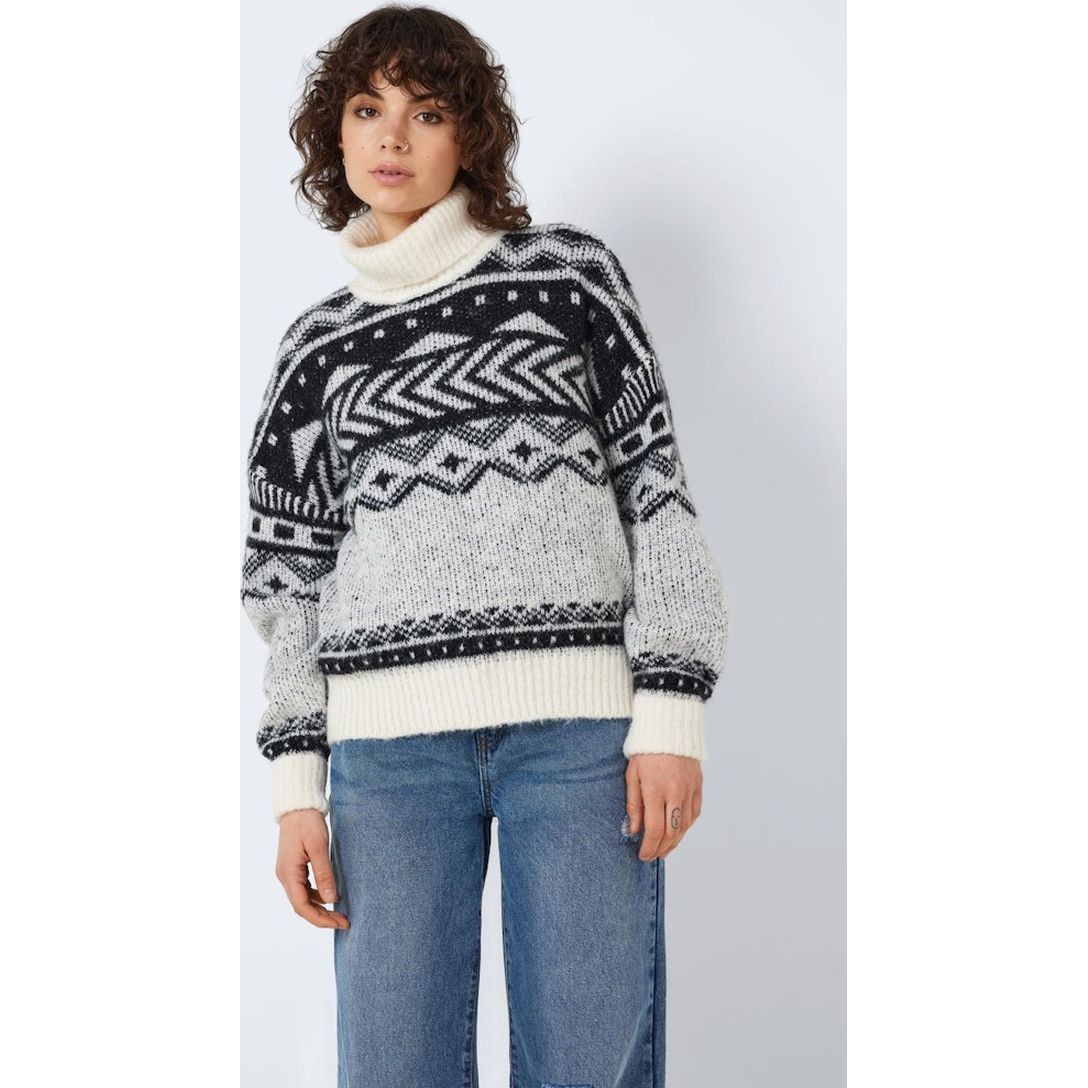 NOISY MAY Megztinis su kaklu moterims, Marga, Share roll neck knit 2