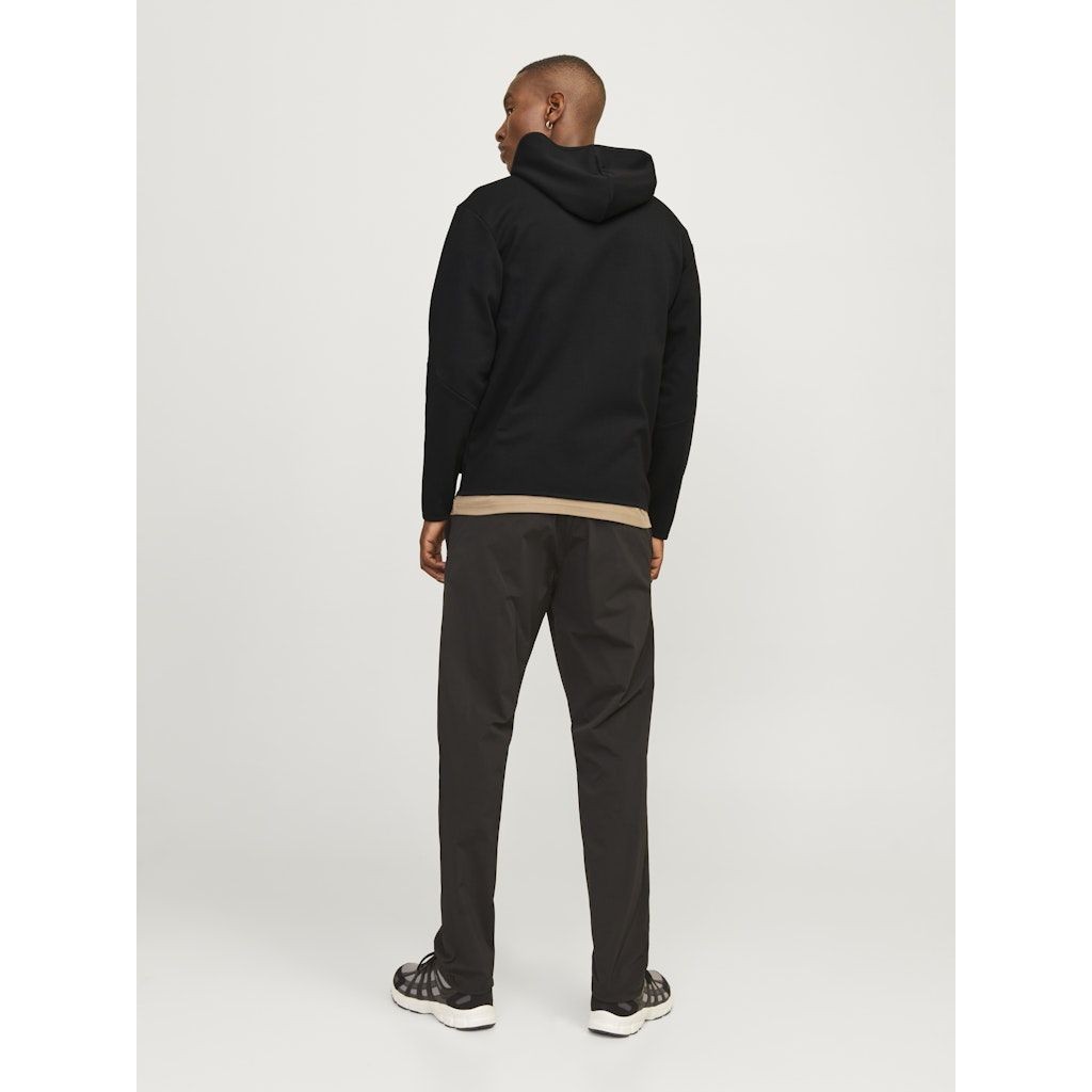 JACK & JONES Lengva striukė vyrams, Juoda, Fusion sweat zip hood 4