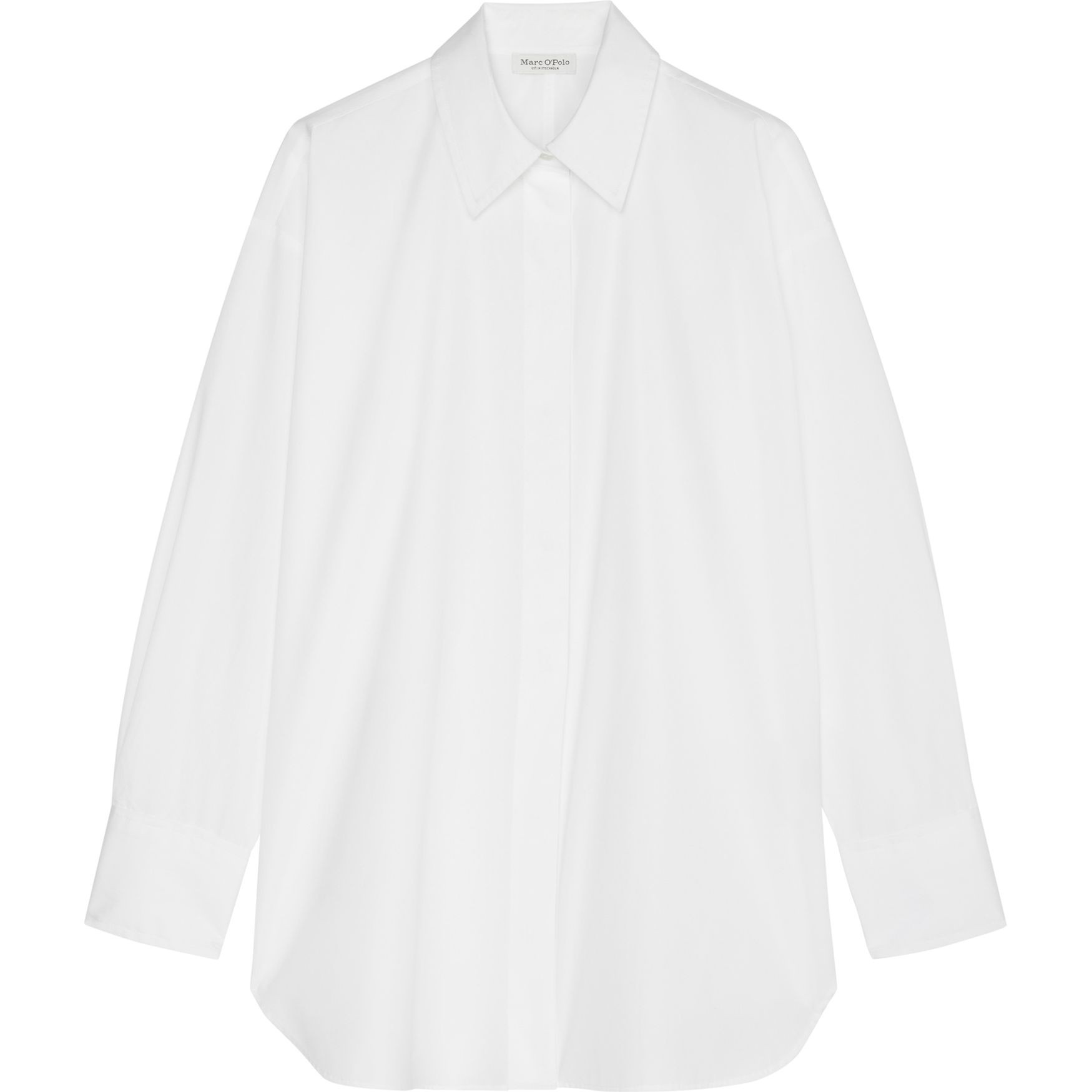 MARC O'POLO Marškiniai ilgomis rankovėmis moterims, Balta, Shirts lon 500090142019 1