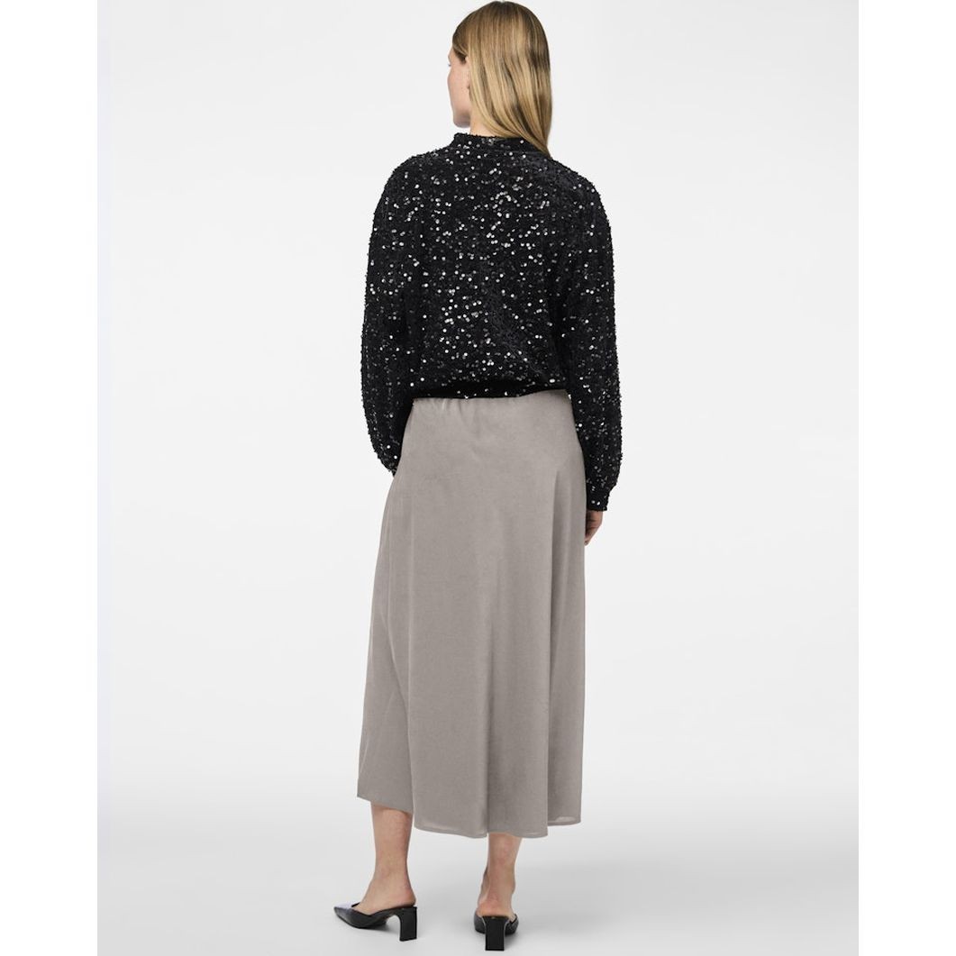 PIECES Midi sijonas moterims, Smėlio, Franan ankle skirt 4