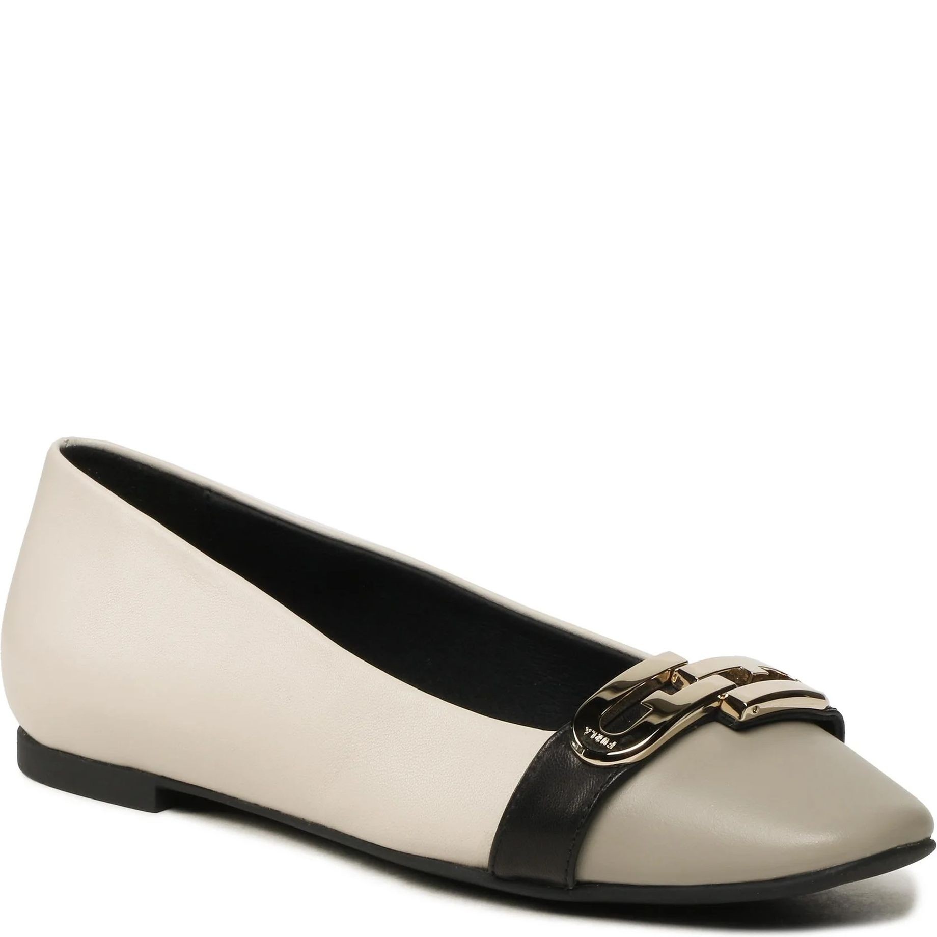 FURLA Balerinos moterims, Balta, Furla chain ballerina 1