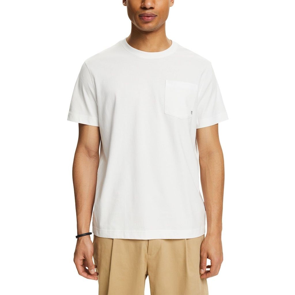 ESPRIT Marškinėliai vyrams, Balta, OCS pocket cn T-Shirts 2
