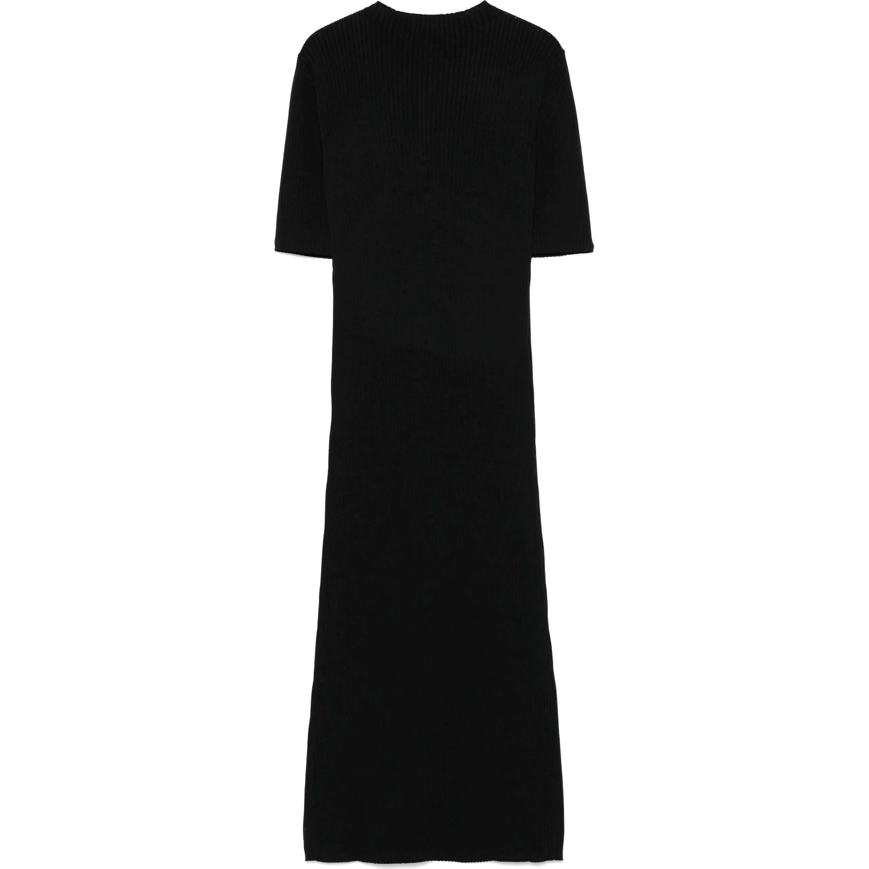 DKNY Mini suknelė moterims, Juoda, S/s grated yoke swtr 2