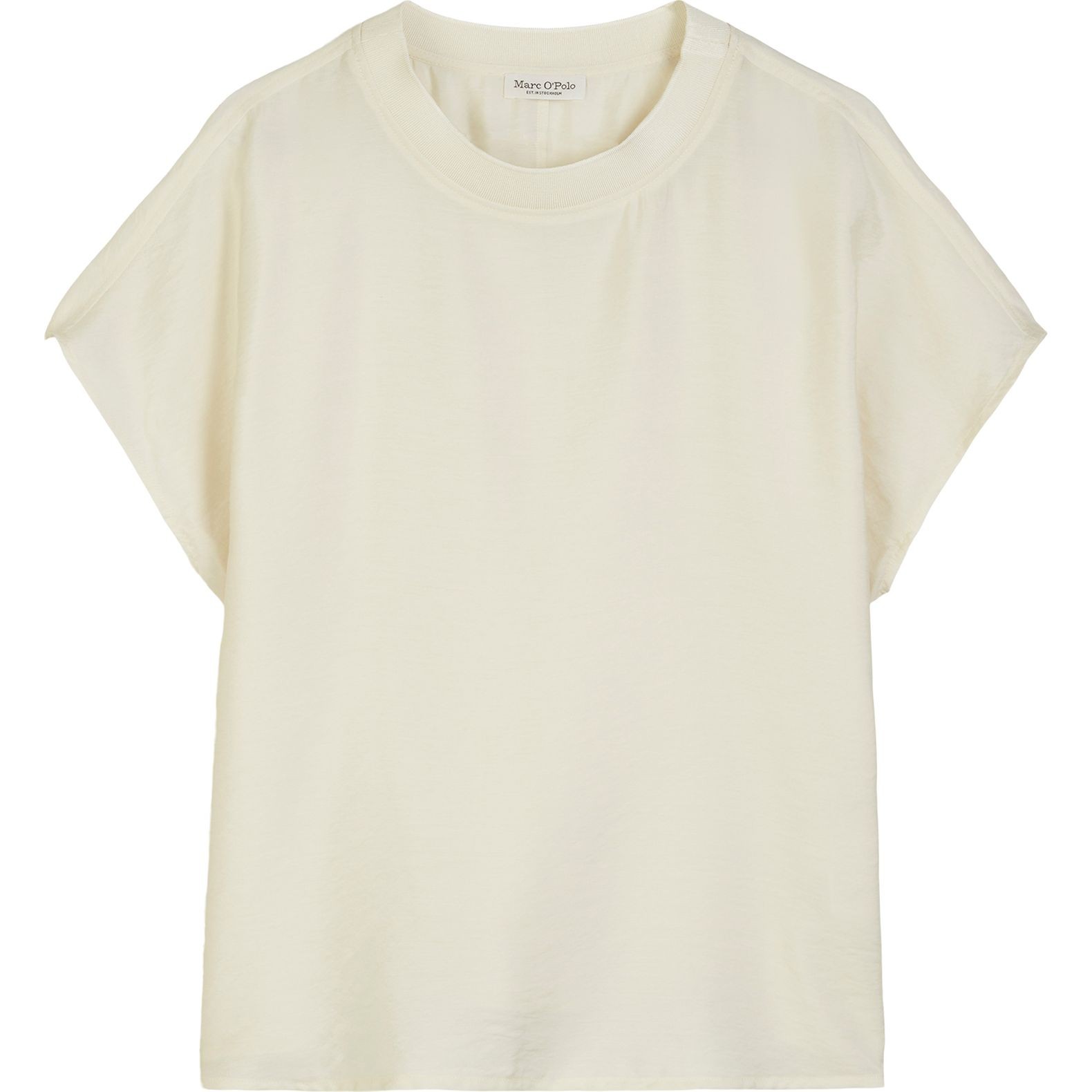 MARC O'POLO Marškinėliai trump. rankovėmis moterims, Smėlio, Tshirts sh M03111841007 1