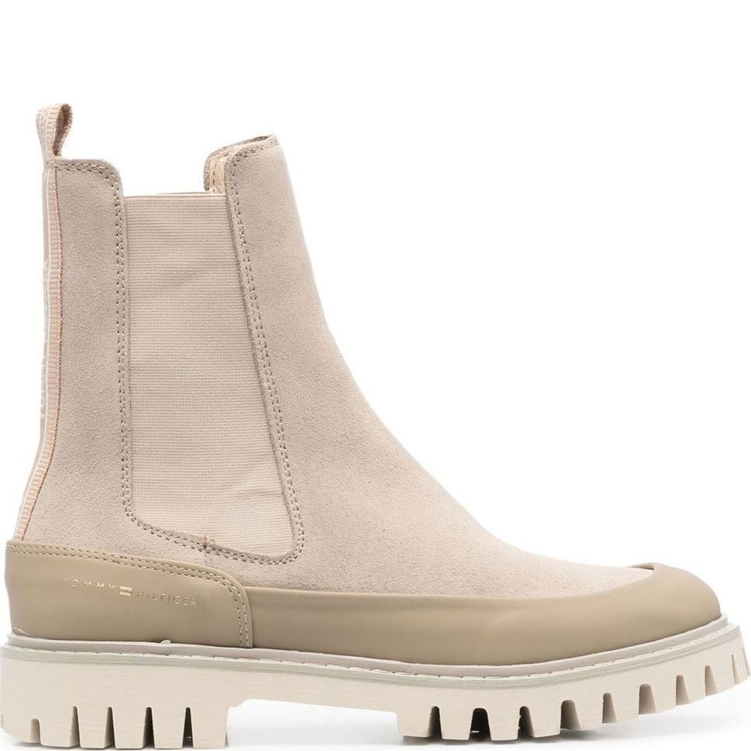 TOMMY HILFIGER Aulinukai moterims, Smėlio, CASUAL CHELSEA BOOT 2
