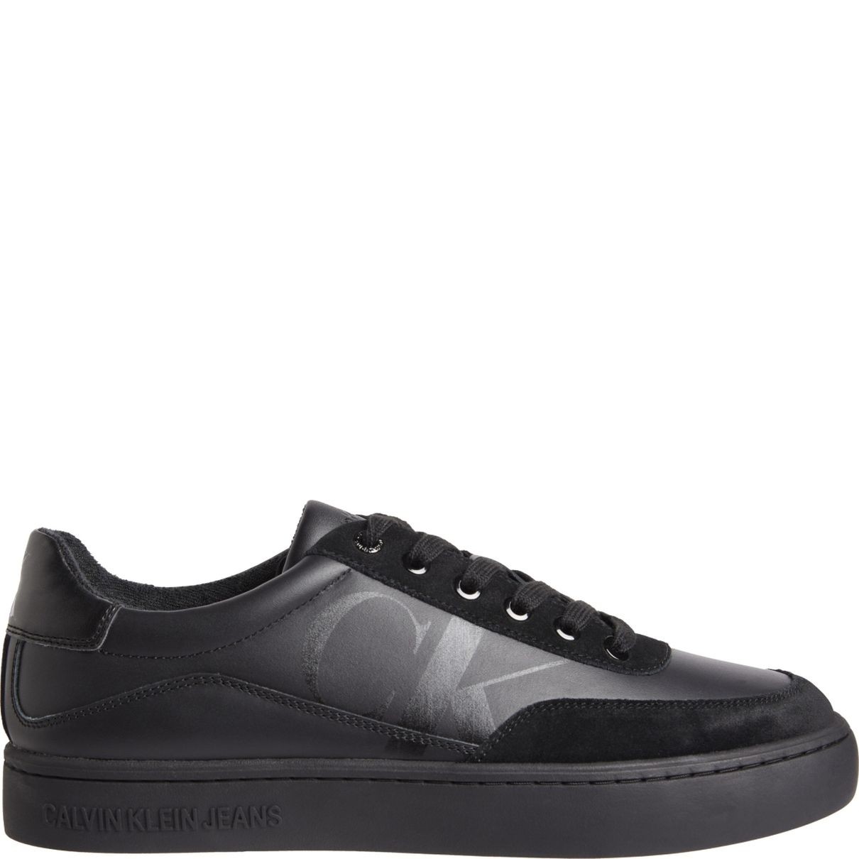 CALVIN KLEIN JEANS Sportiniai bateliai vyrams, Juoda, Classic cupsole mix sport shoe