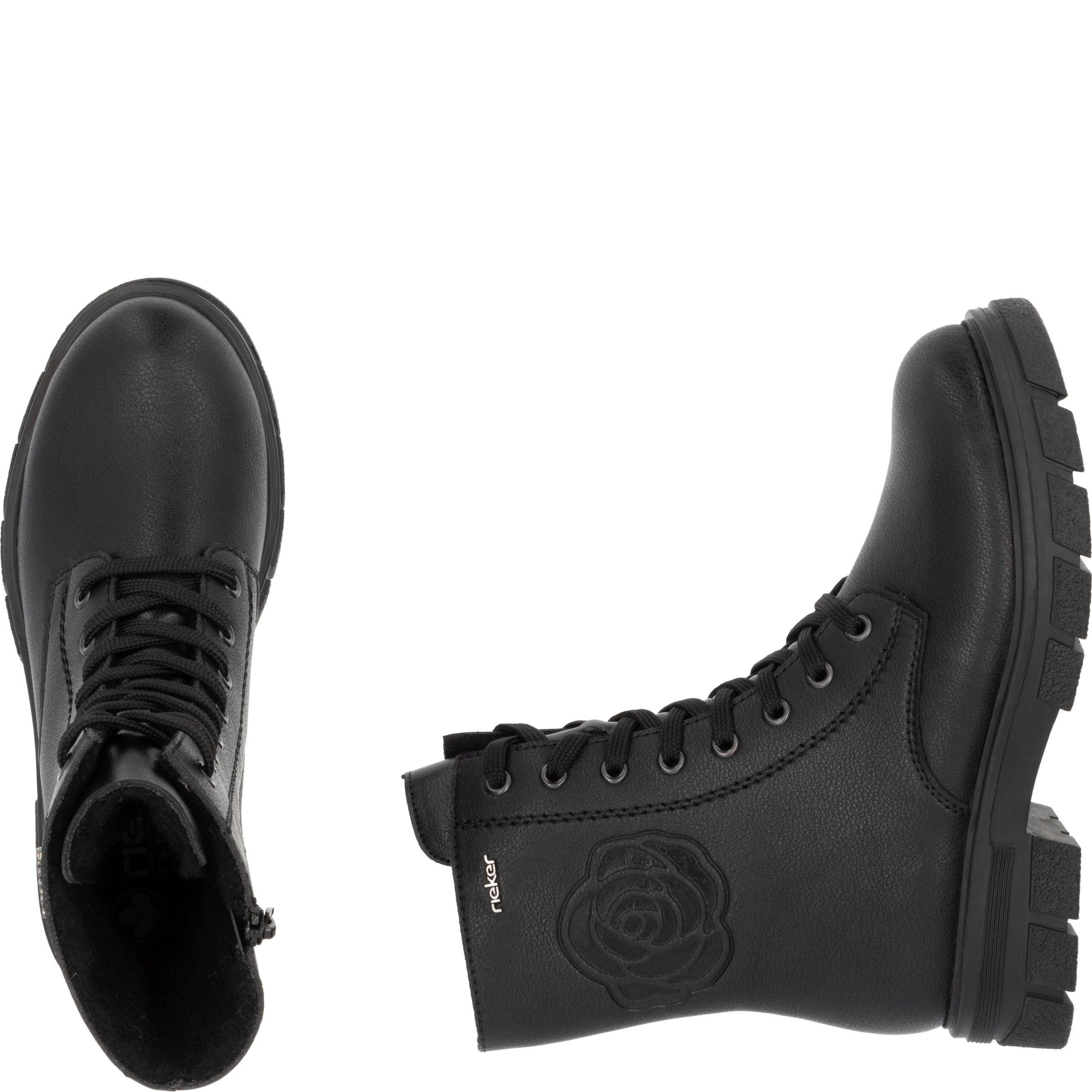 RIEKER Aulinukai moterims, Juoda, Ladies mid height boots 11