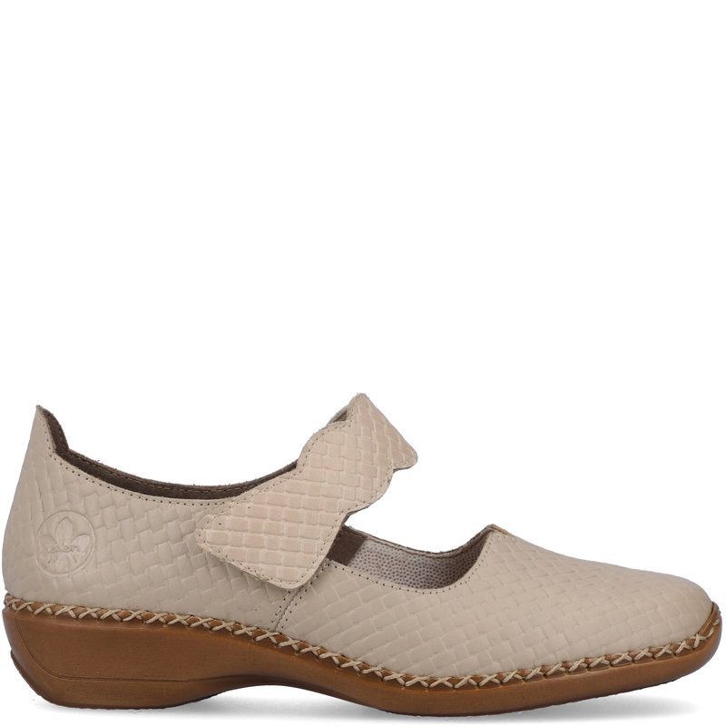 RIEKER Bateliai - moterims, Smėlio, SANDALS 2