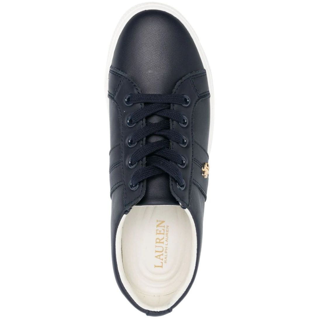 LAUREN RALPH LAUREN Sportiniai bateliai moterims, Janson ii leather sneakers 4
