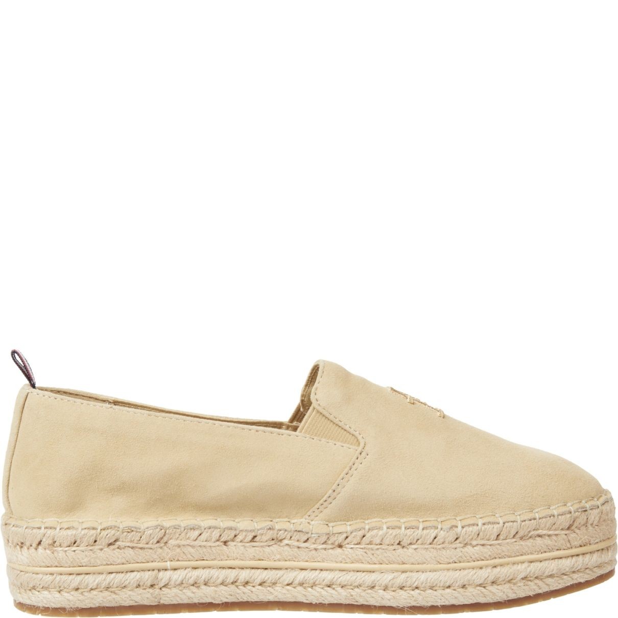TOMMY HILFIGER Laisvalaikio bateliai moterims, Smėlio, Embroidered flatform leisure 2