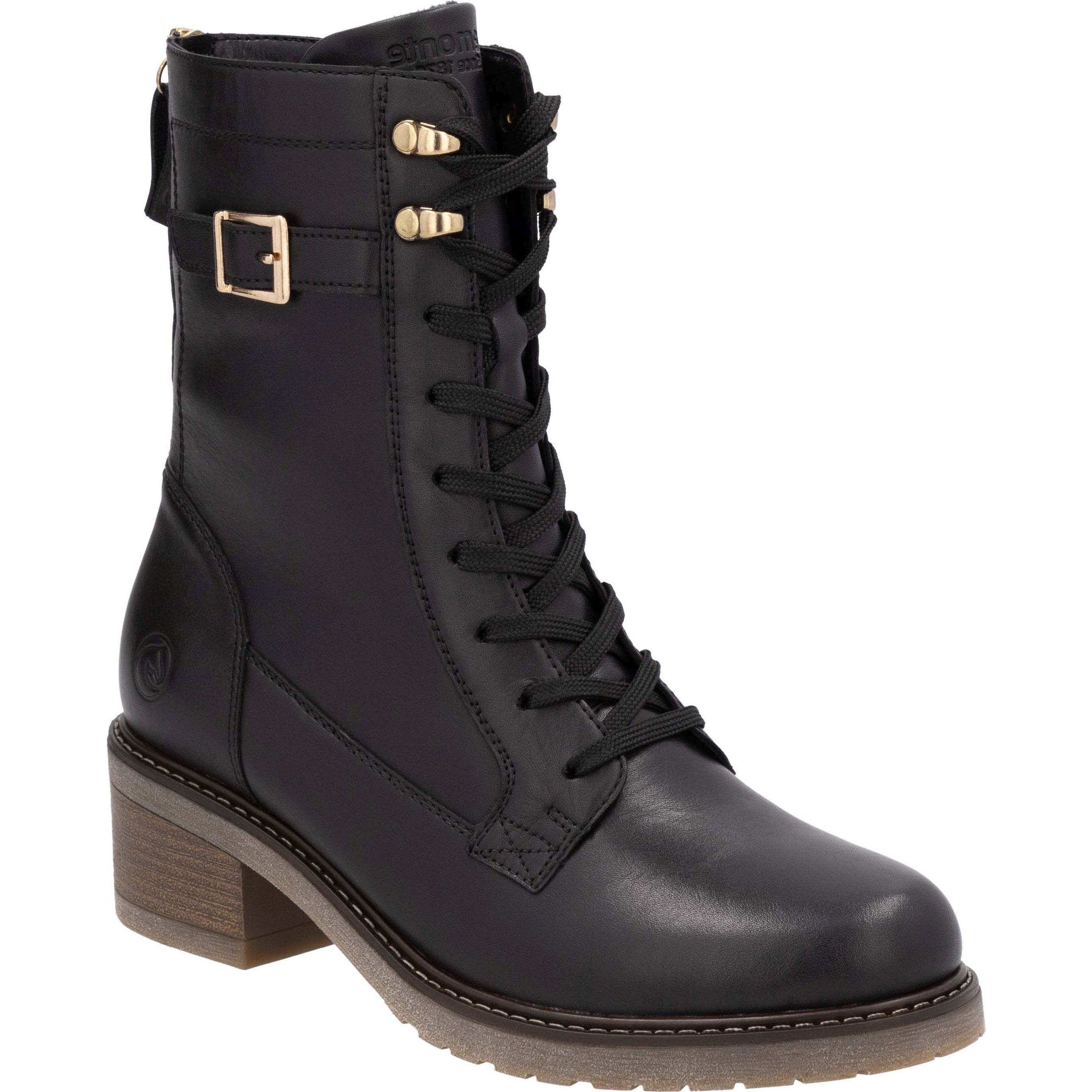 REMONTE Aulinukai moterims, Juoda, Ladies mid height boots 1