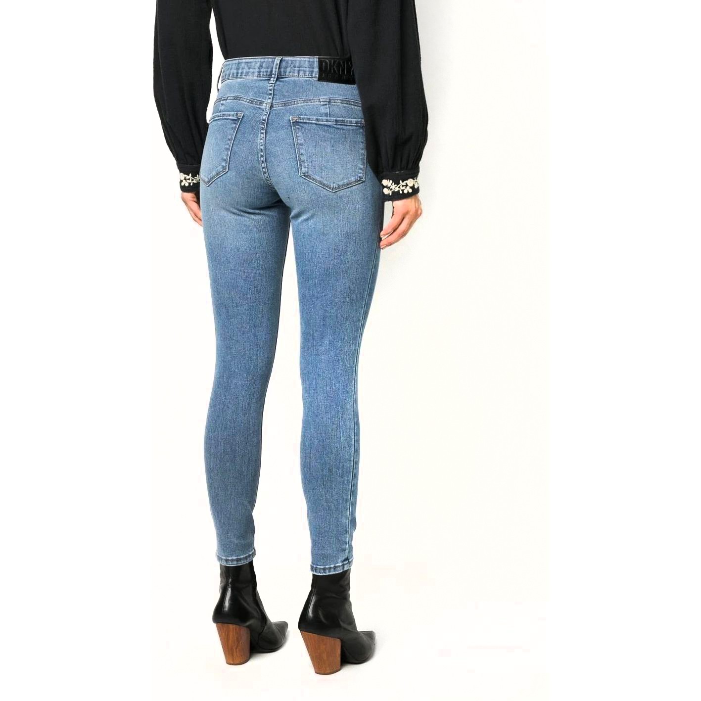 DKNY Aptempti džinsai moterims, Mėlyna, Bleeker shaping skiny jeans 3