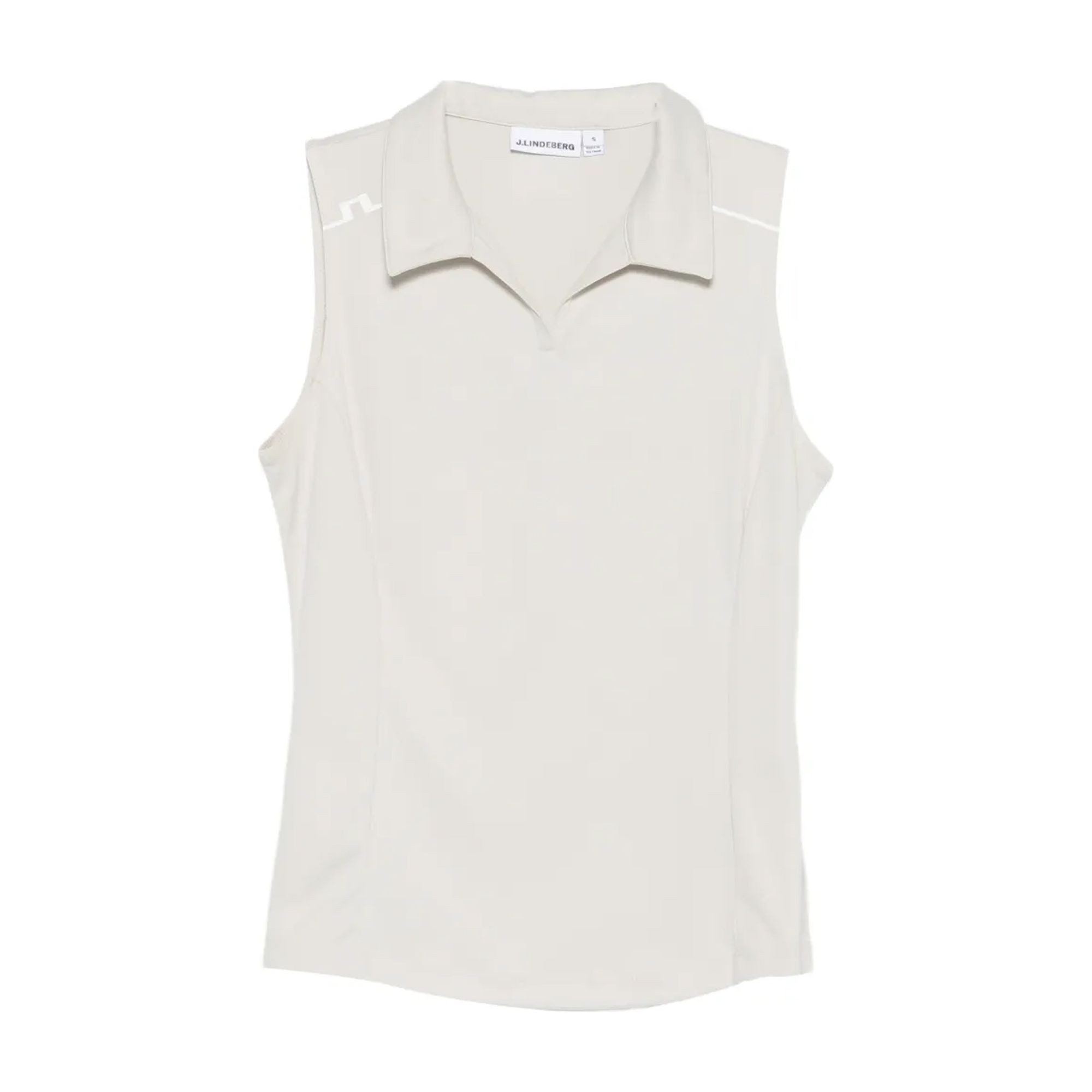 J.LINDEBERG Polo marškiniai trumpos rank. moterims, Smėlio, Leah sleeveless polo 1