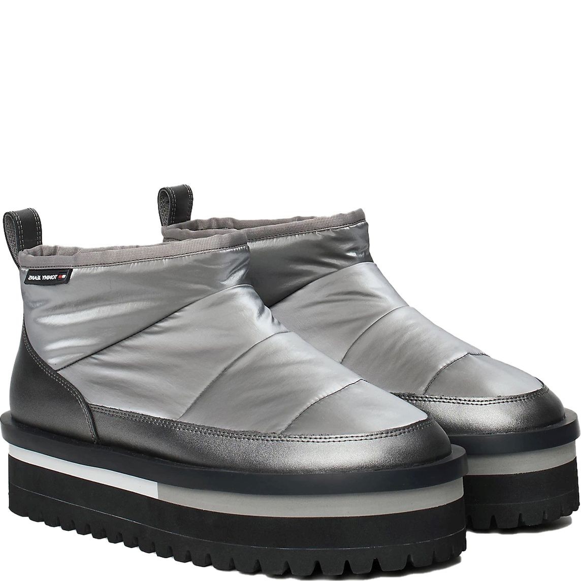 TOMMY JEANS Pašiltinti aulinukai moterims, Sidabrinė, Flatform boot 1
