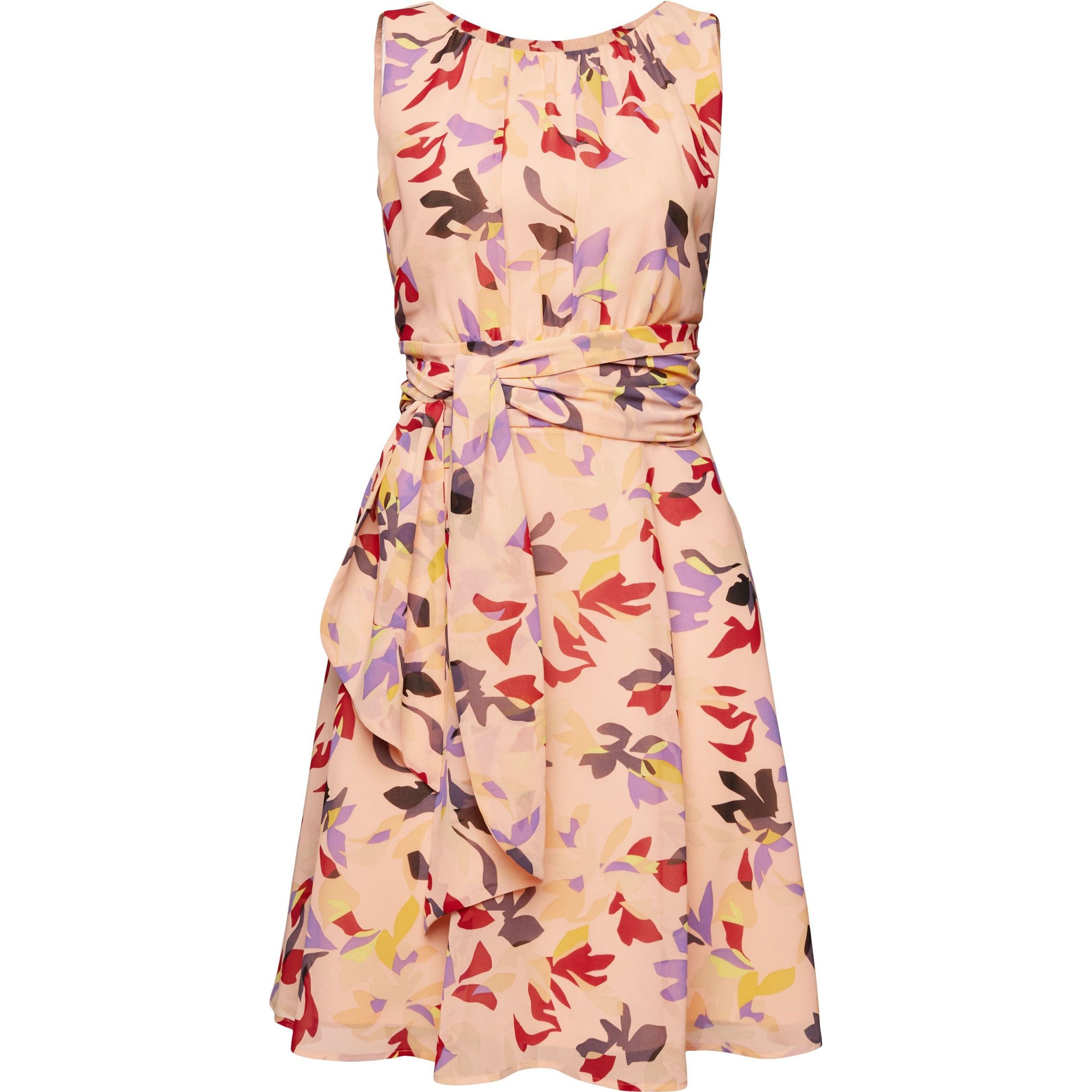 ESPRIT Midi suknelė moterims, Oranžinė, F*SUS*AOP Midi dress 1