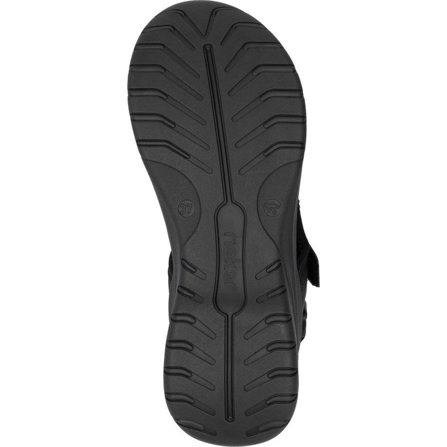 RIEKER Basutės moterims, Juoda, Sandals 9