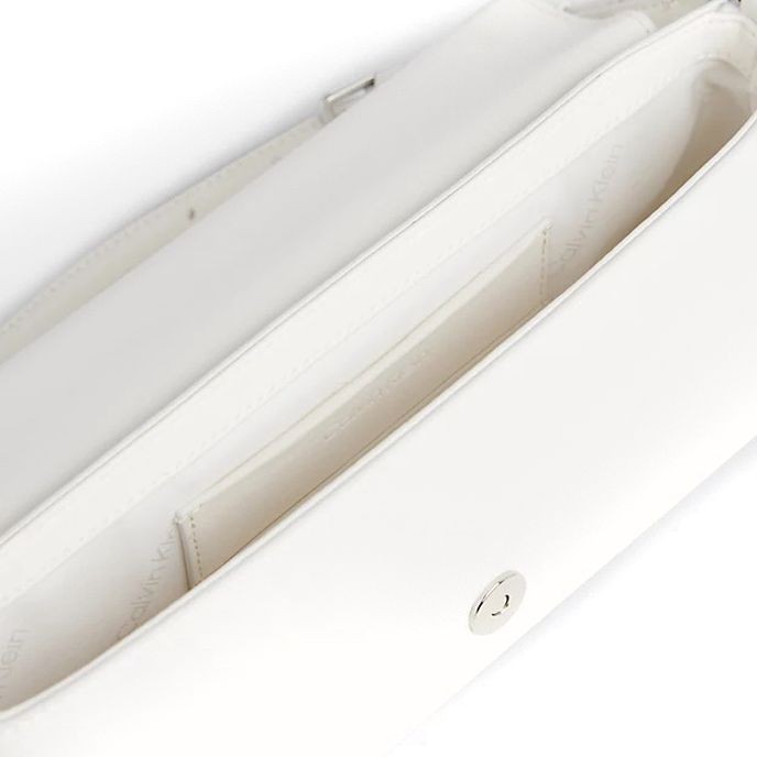 CALVIN KLEIN Rankinė per petį moterims, Balta, Must shoulder bag 4