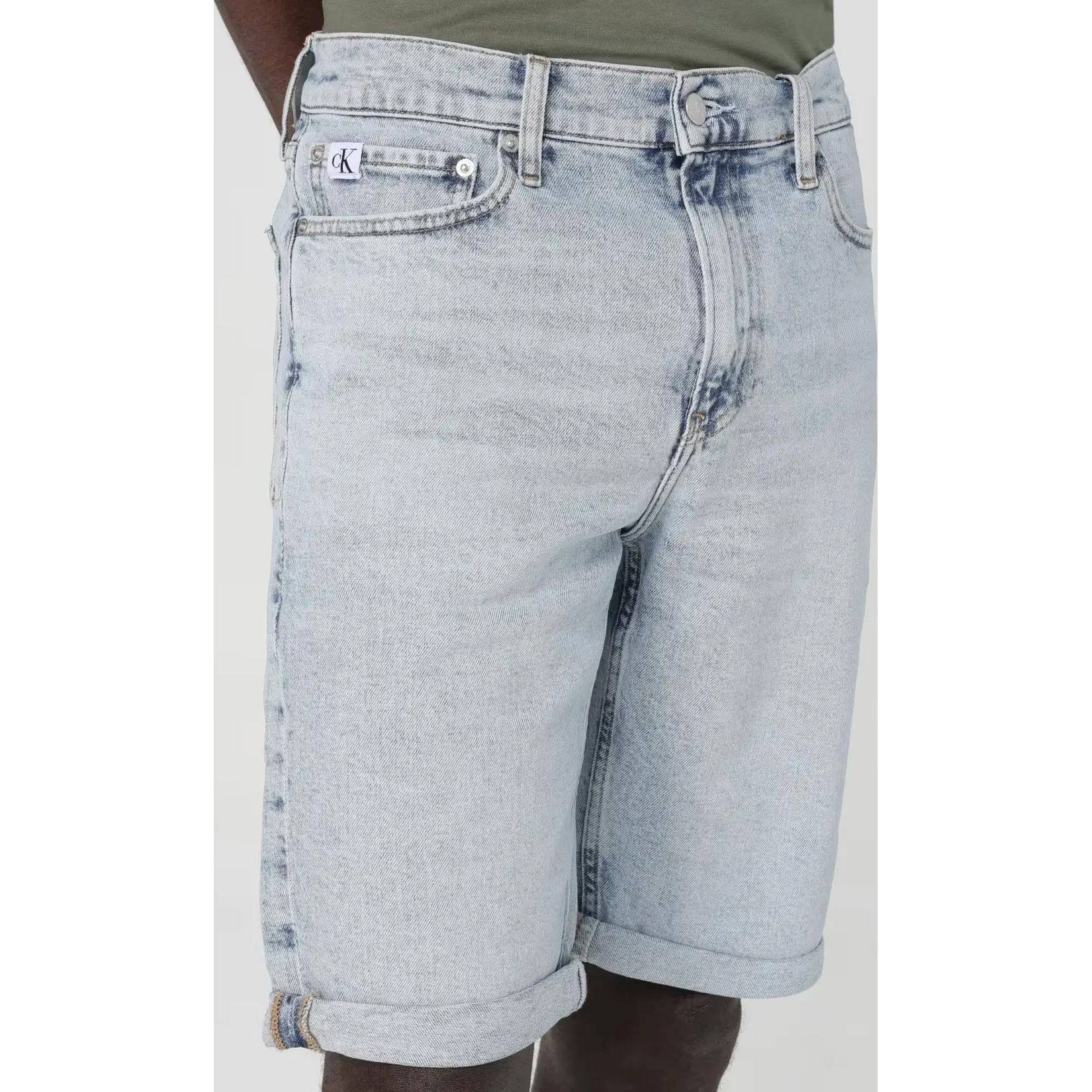 CALVIN KLEIN JEANS Šortai vyrams, Mėlyna, 5 pocket shorts 4