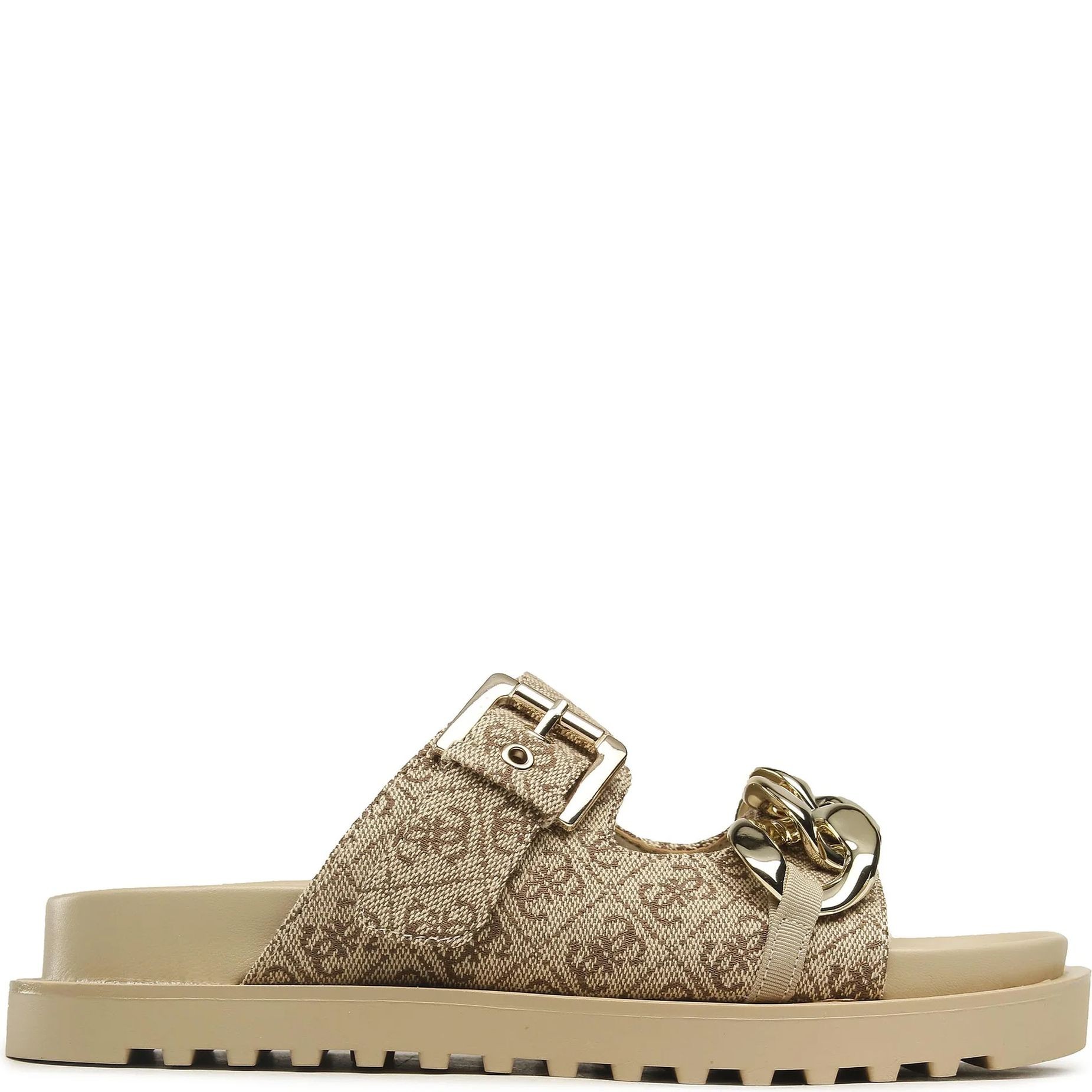 GUESS Šlepetės moterims, Smėlio, Fatema slippers 2