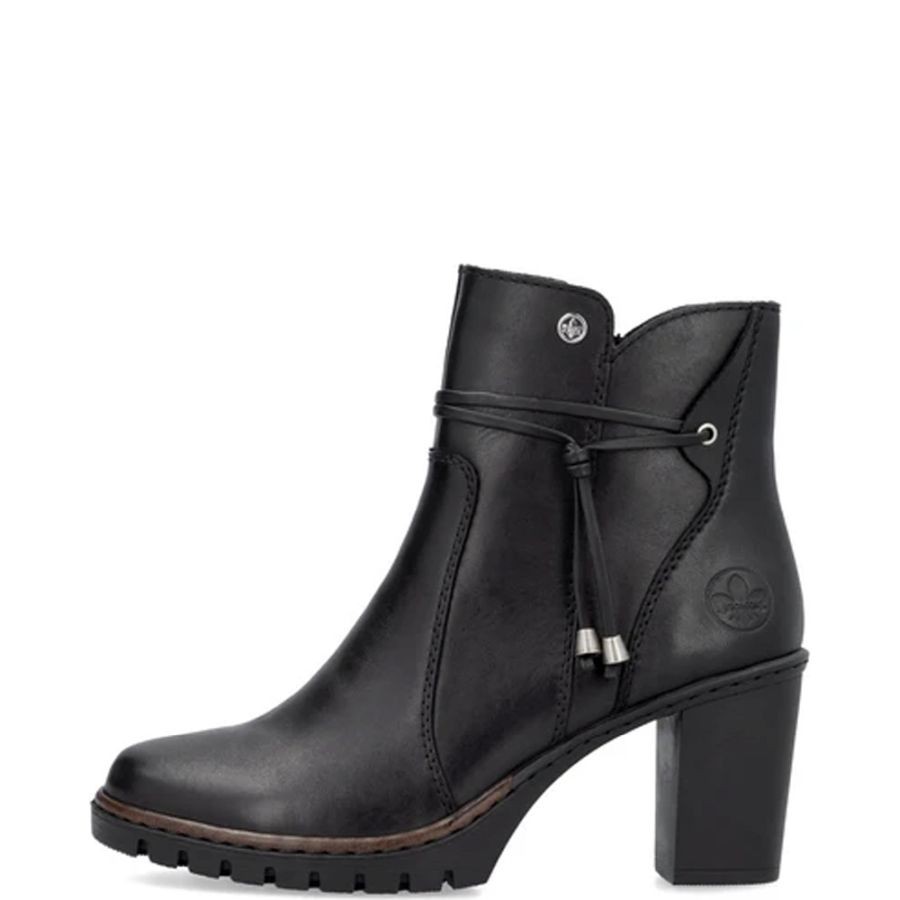 RIEKER Aulinukai moterims, Juoda, Booties 2