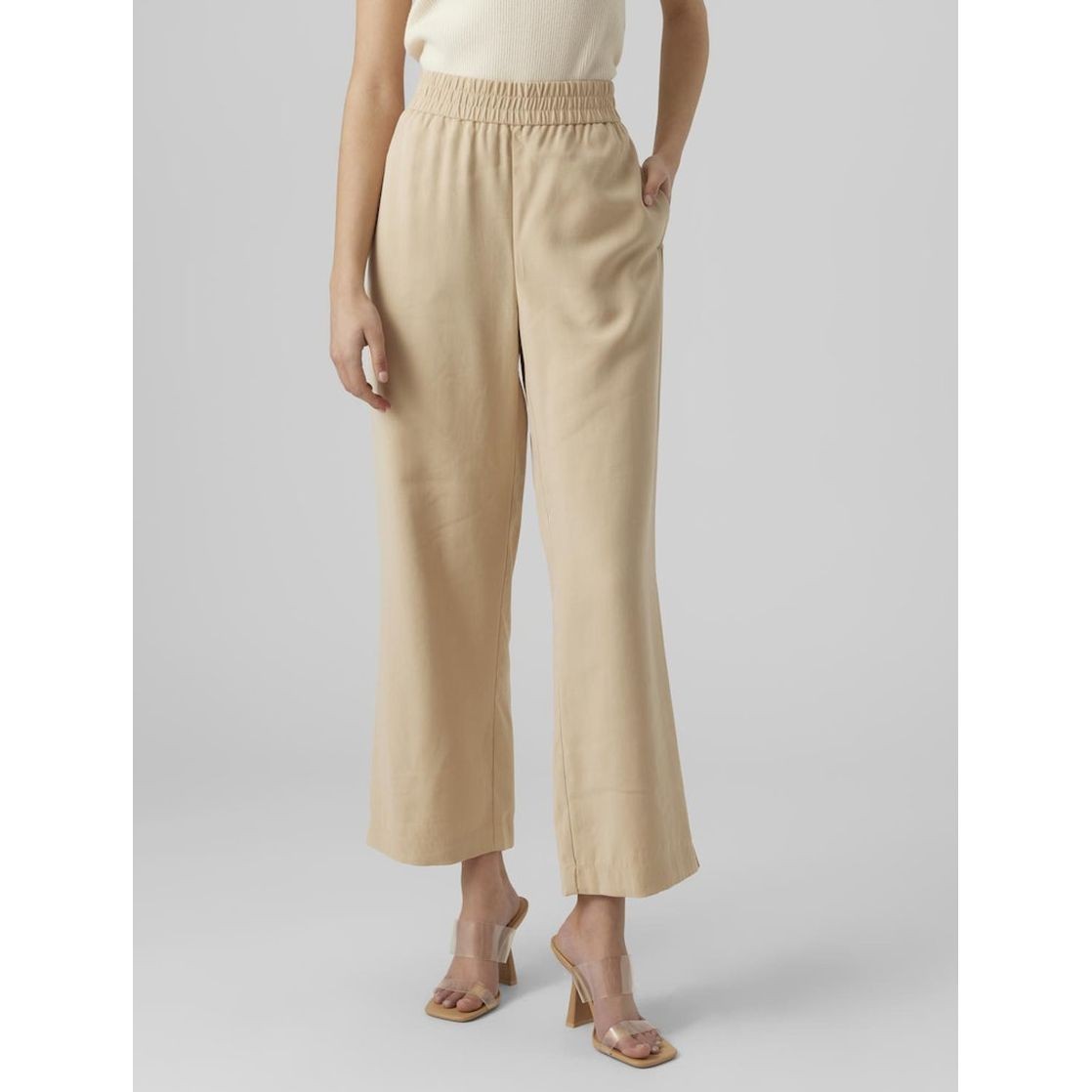 VERO MODA Kelnės moterims, Ruda, Vmcarmen pants 2