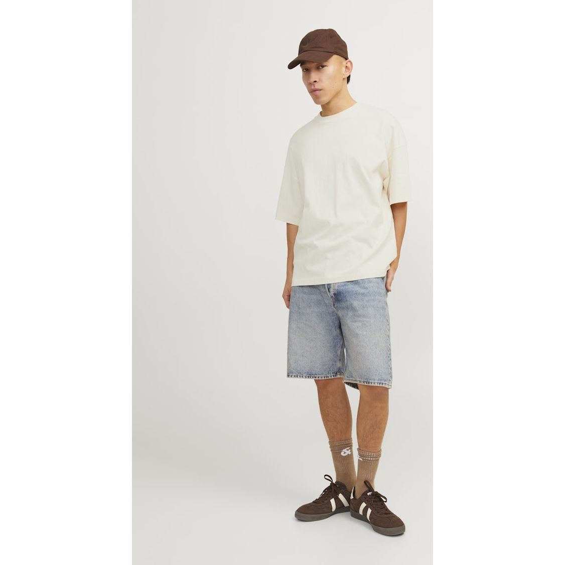 JACK & JONES Marškinėliai vyrams, Smėlio, Jormilos t-shirts 5