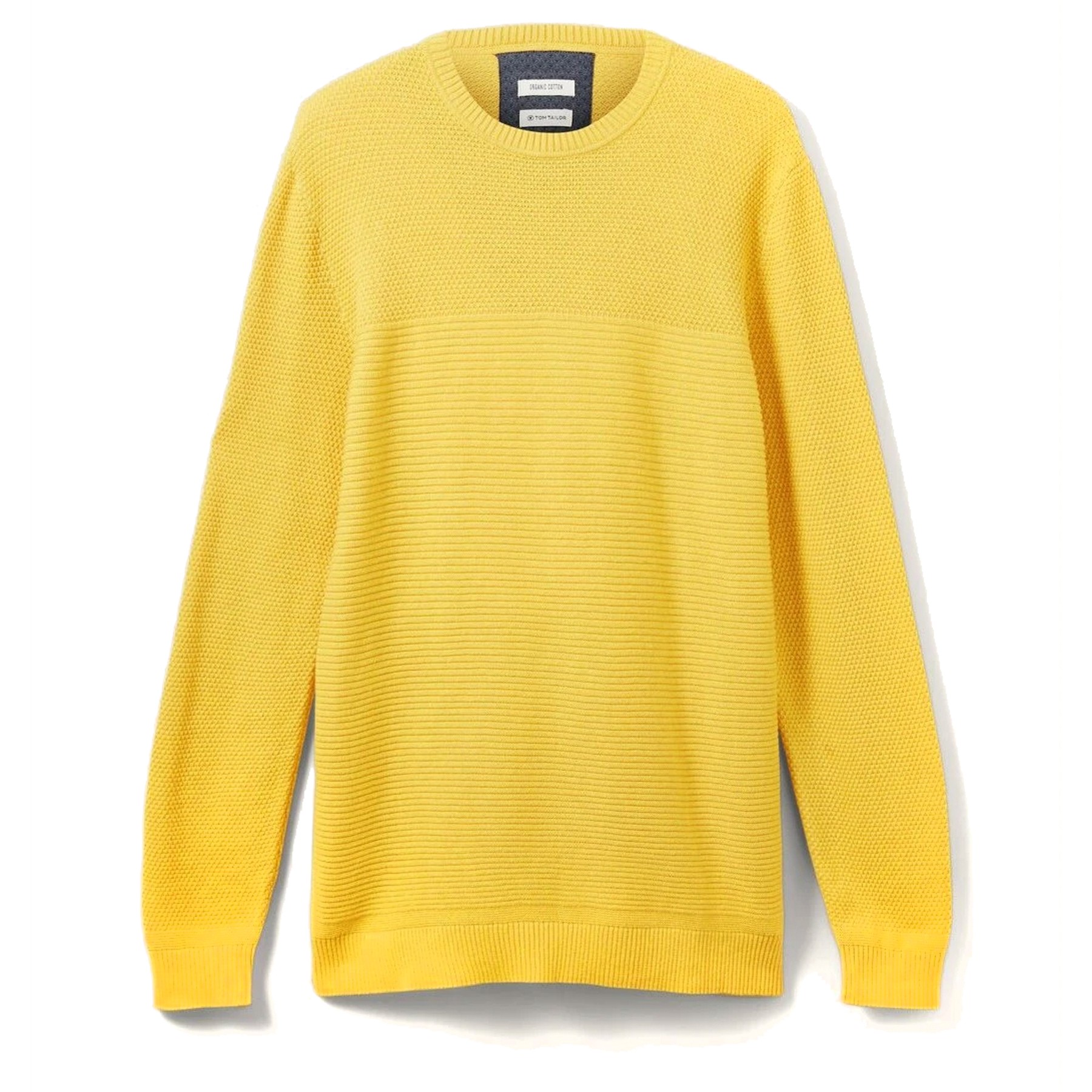 TOM TAILOR Megztinis vyrams, Geltona, Megztiniai