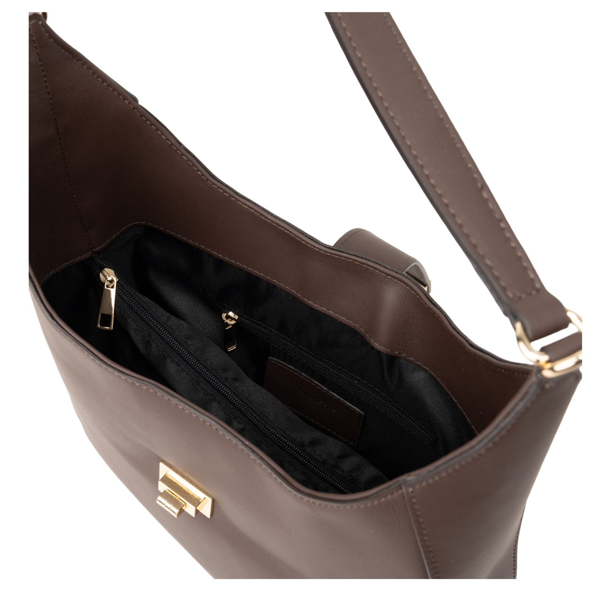 ADRIANNA FERETTI Pirkinių krepšys moterims, Ruda, Tote bag 3