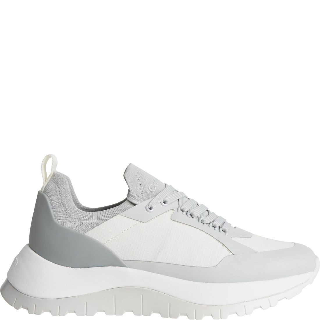 CALVIN KLEIN Sportiniai bateliai moterims, Pilka, Knit runner dynamic shoe 2