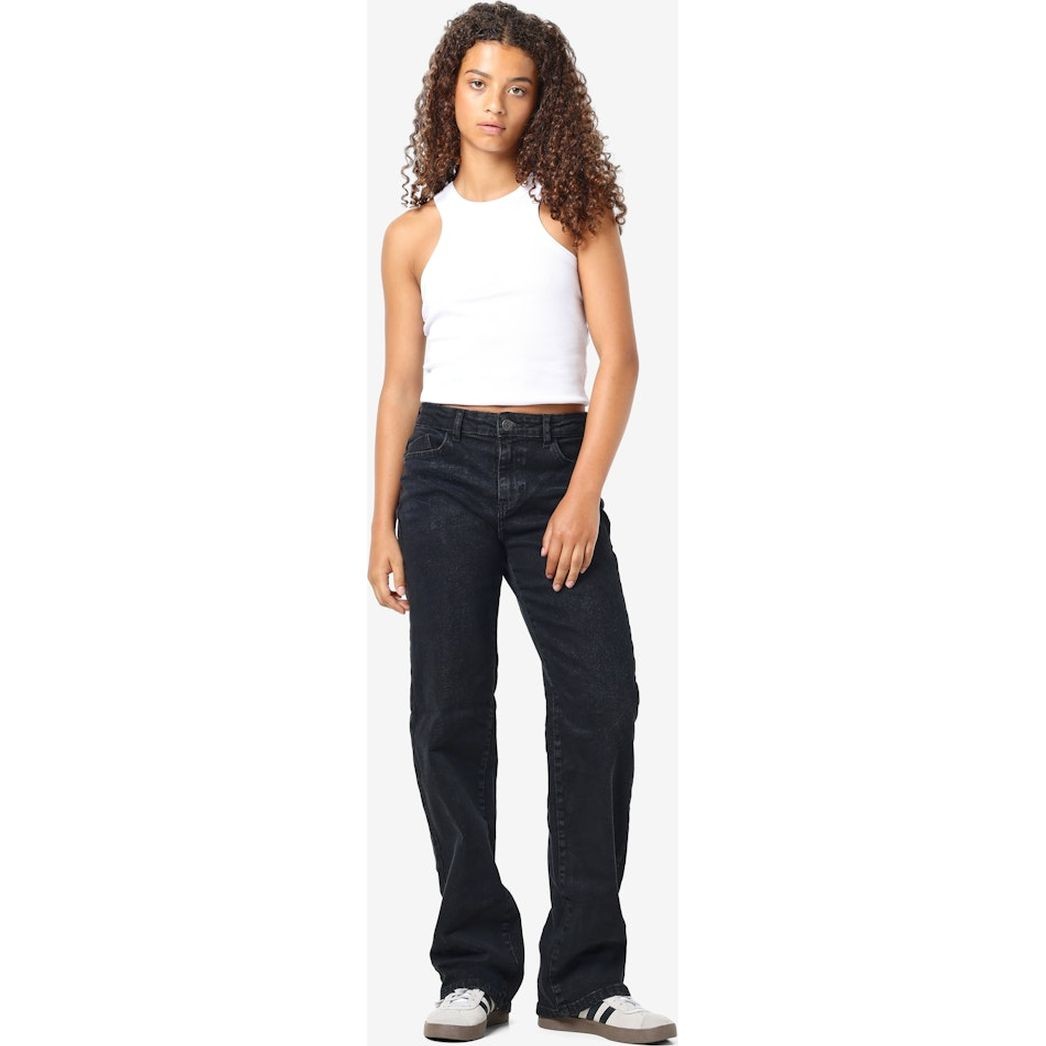 NOISY MAY Platūs džinsai moterims, Juoda, Yolanda wide jeans black 5