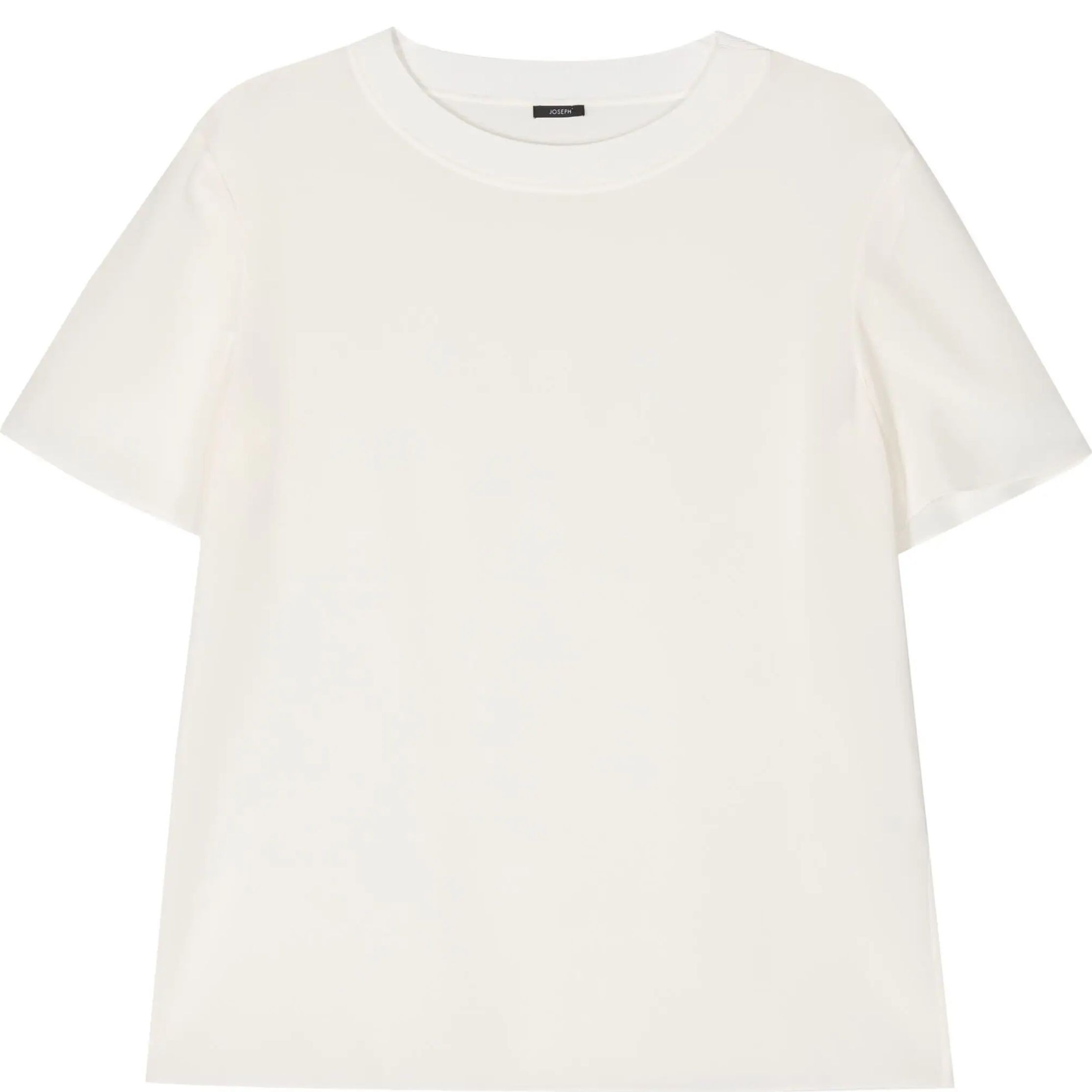 JOSEPH Marškinėliai trump. rankovėmis moterims, Balta, Rubin blouse crepe de soie 1