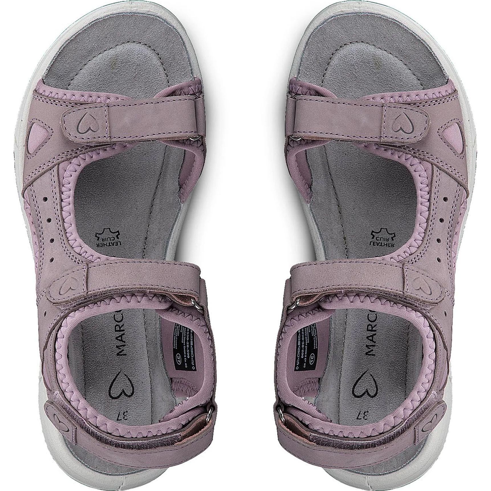 MARCO TOZZI Basutės moterims, Violetinė, SANDALS 4