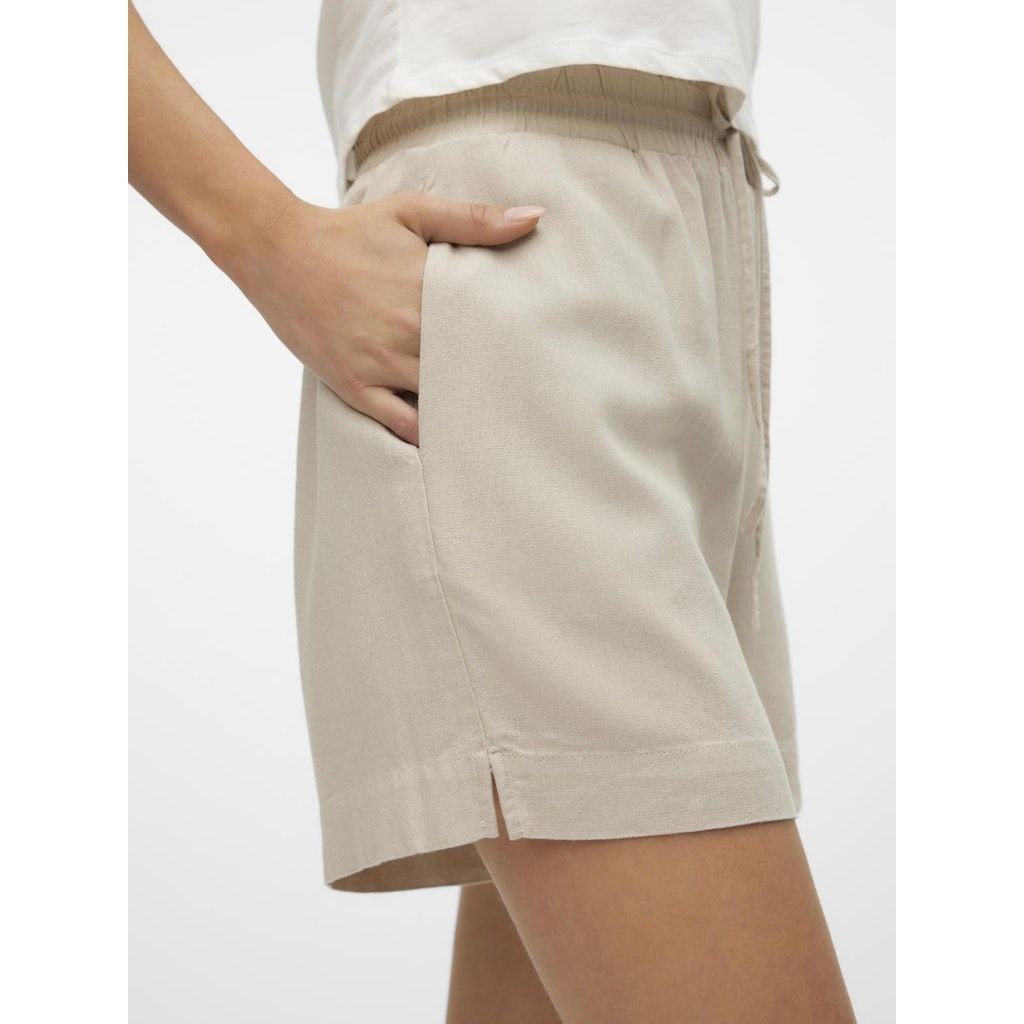 VERO MODA Šortai moterims, Sidabrinė, VMMYMILO HW PAPERBAG 5