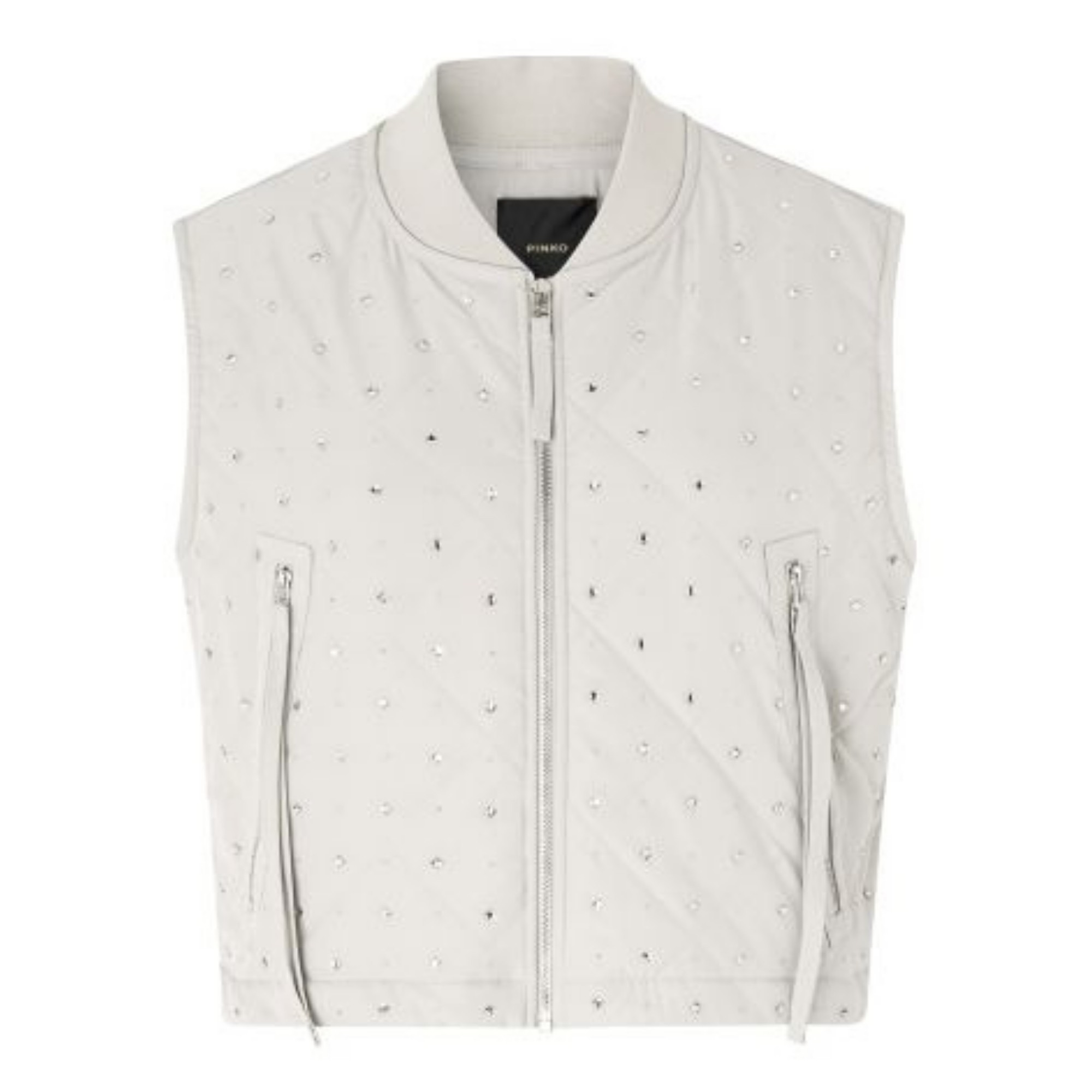 PINKO Pūkinė liemenė moterims, Pilka, Amata gilet 1