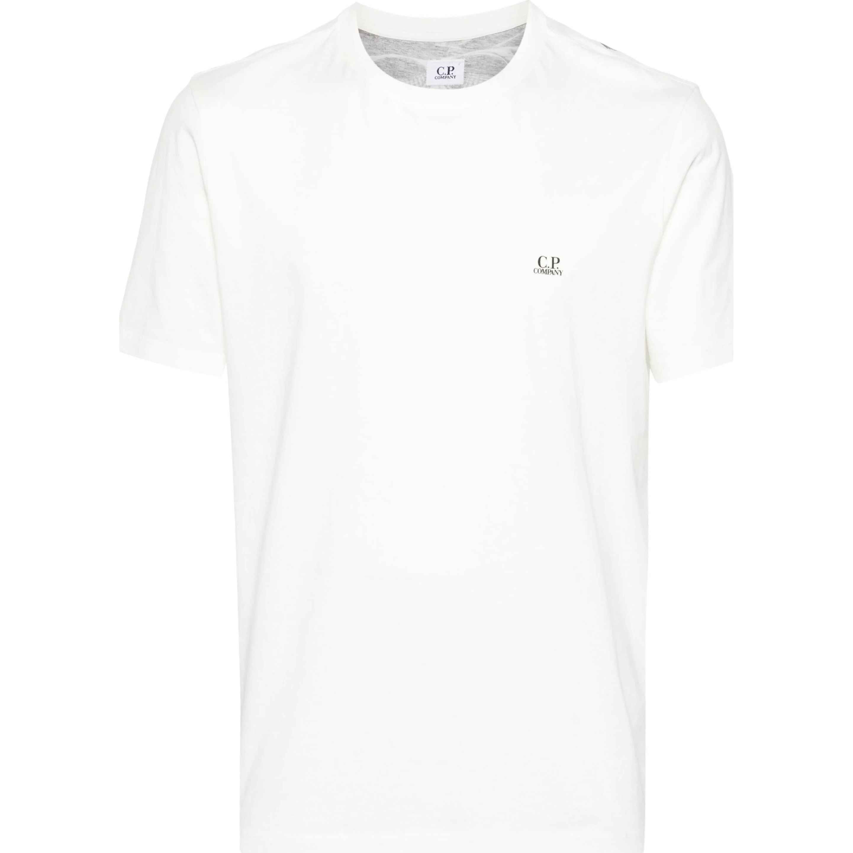 C.P. COMPANY Marškinėliai trump. rankovėmis vyrams, Balta, 30/1 jersey goggle t-shirt