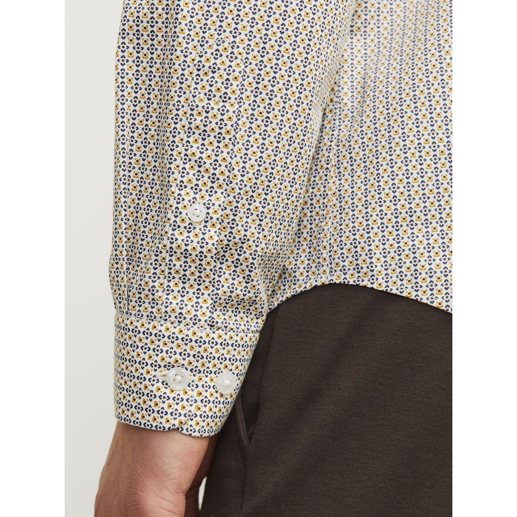 JACK & JONES Marškiniai ilgomis rankovėmis vyrams, Marga, Black pool stretch 2