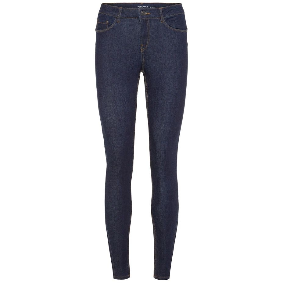 VERO MODA Slim džinsai moterims, Mėlyna, VMSEVEN NW S SHAPE U 1