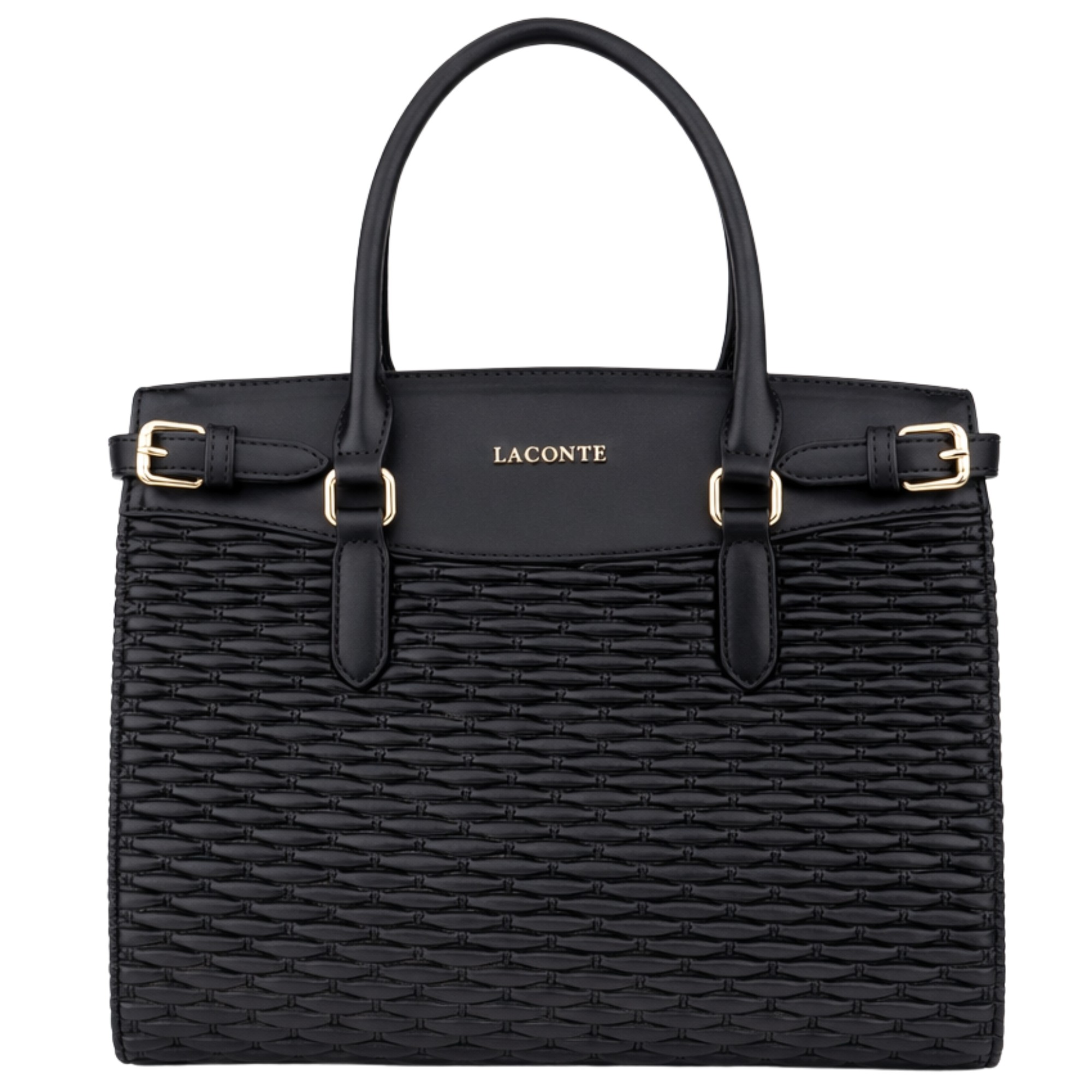 LA CONTE Pirkinių krepšys moterims, Juoda, Tote bag 3