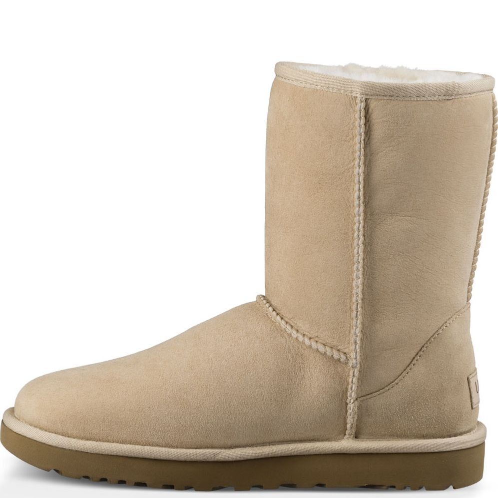 UGG Pašiltinti auliniai moterims, Smėlio, Classic short II warm boots 5
