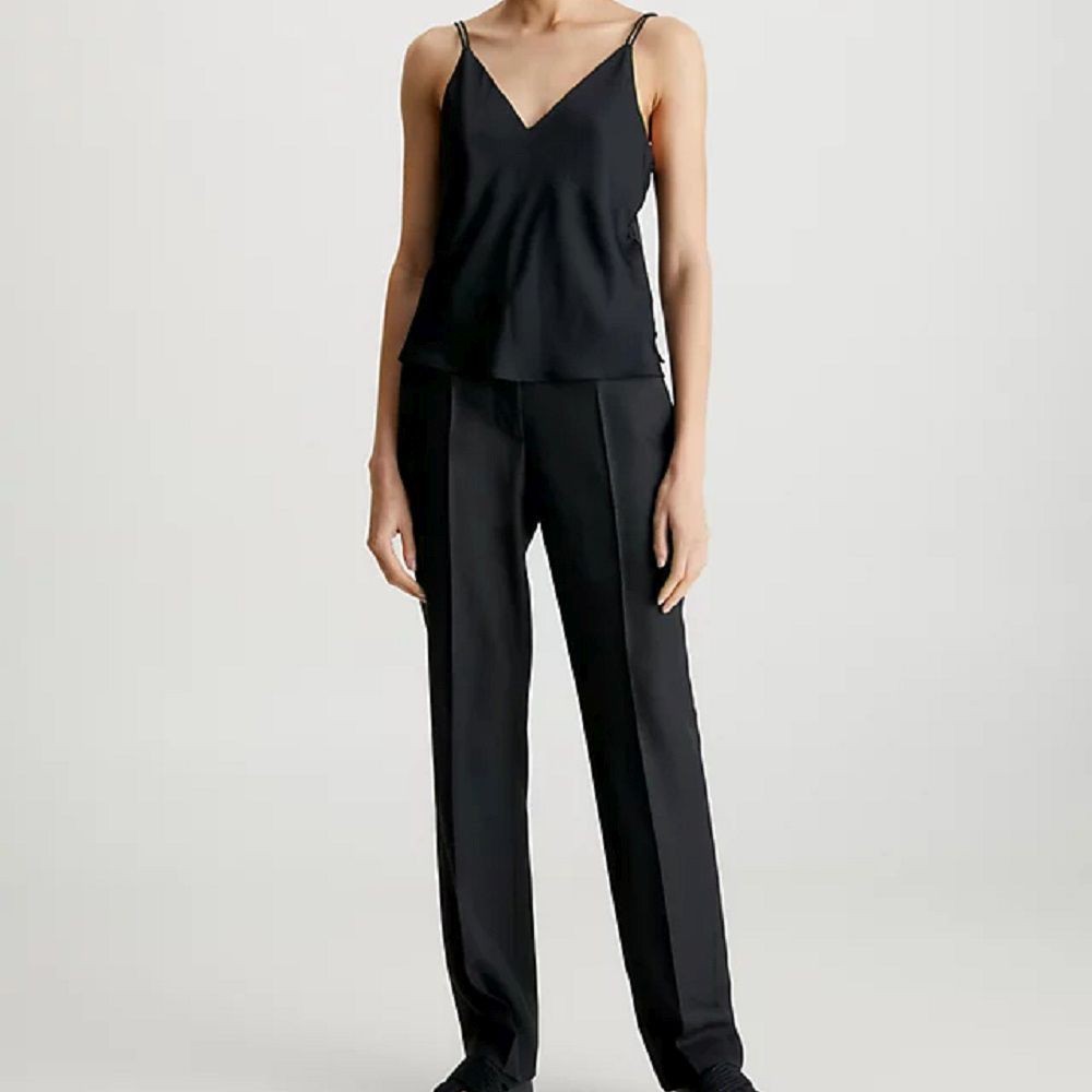 CALVIN KLEIN Palaidinės moterims, Juoda, Recycled cdc cami top 2