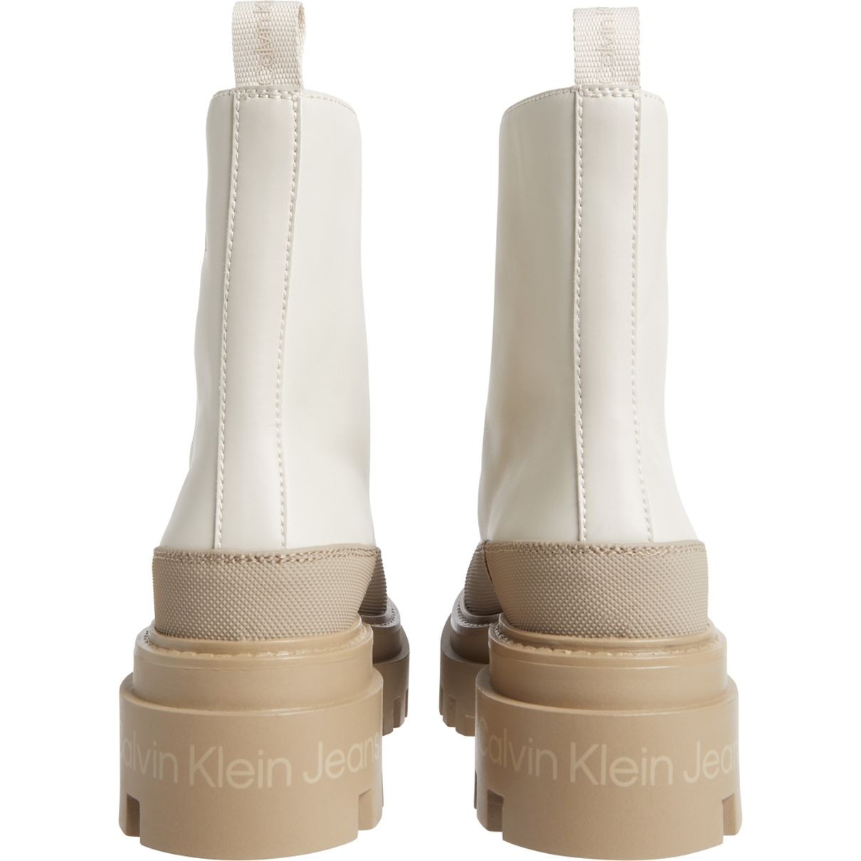 CALVIN KLEIN JEANS Aulinukai moterims, Smėlio, Flatform lace up boot 4